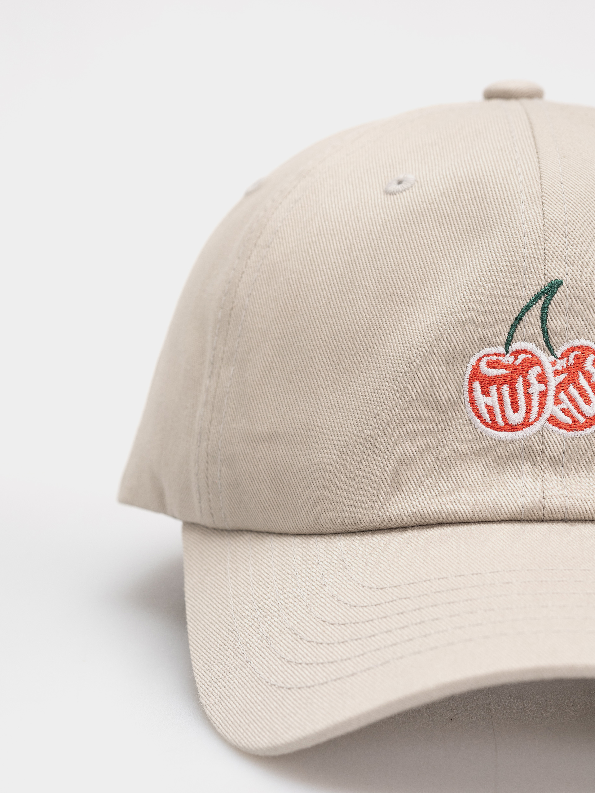 Kšiltovka  HUF Cherries 6 Panel (khaki)