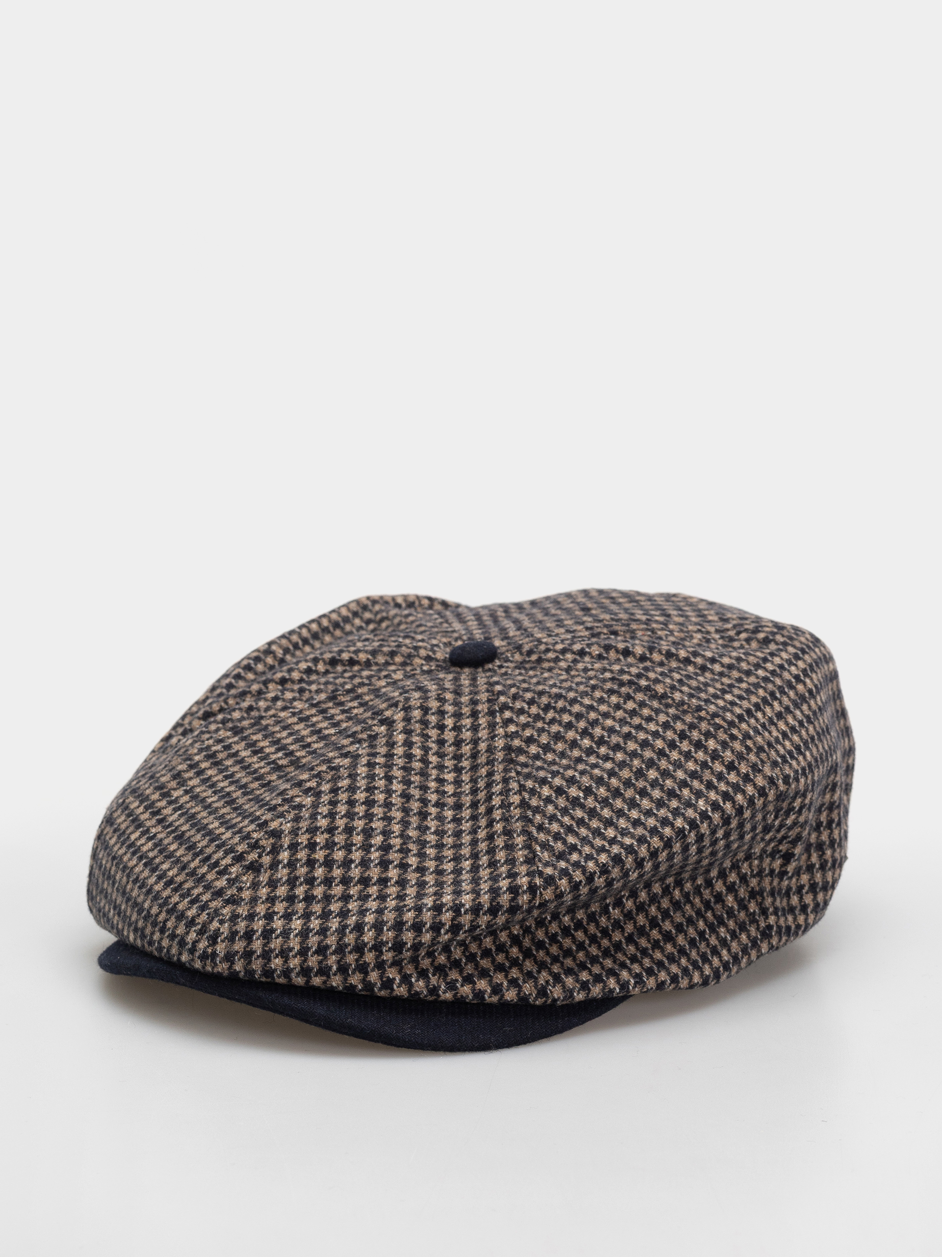 Klobouk s kšiltem Brixton Brood Snap Cap (navy/sand houndstooth)