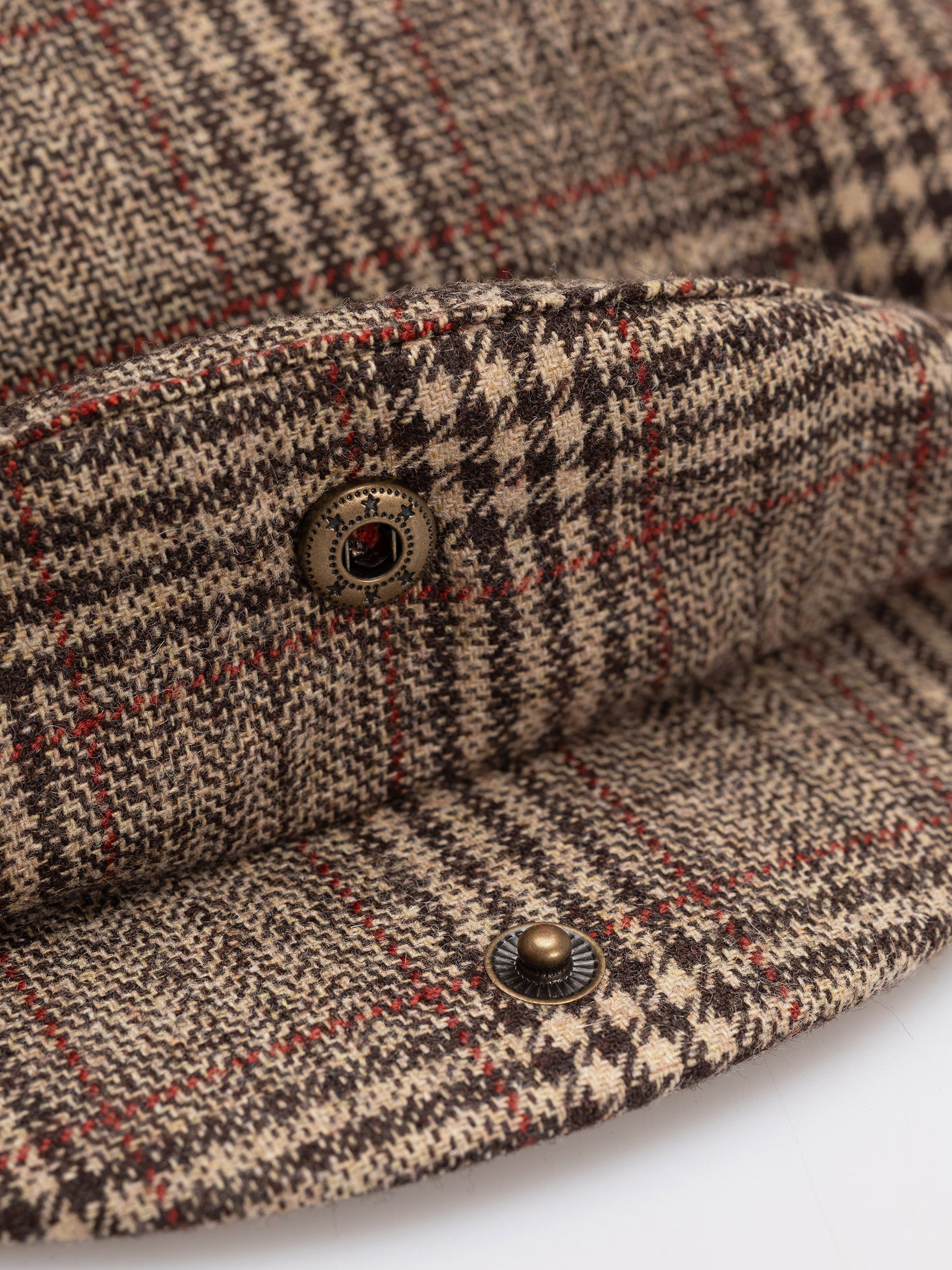 Klobouk s kšiltem Brixton Hooligan Snap Cap (brown/tan/red plaid)