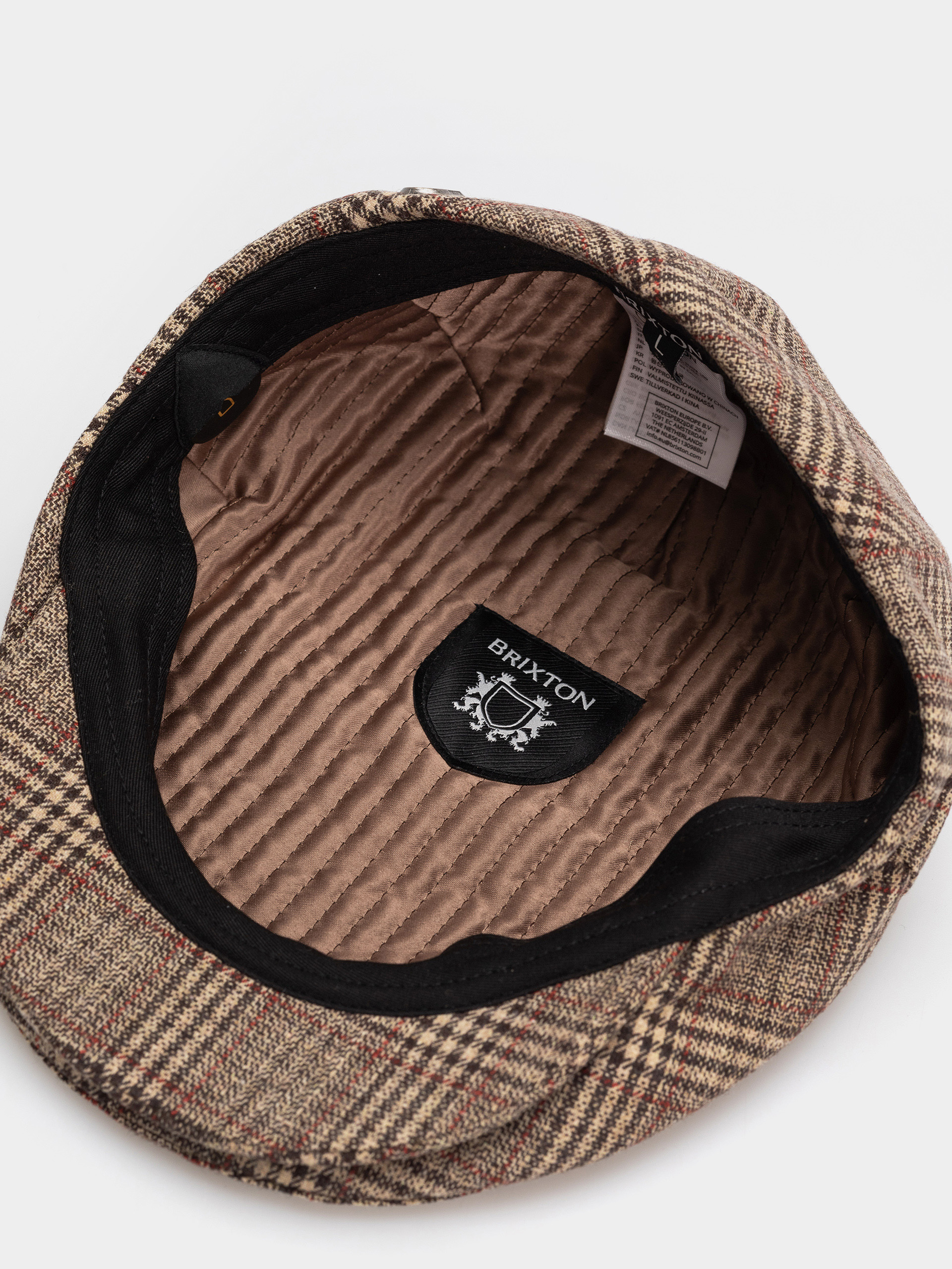 Klobouk s kšiltem Brixton Hooligan Snap Cap (brown/tan/red plaid)
