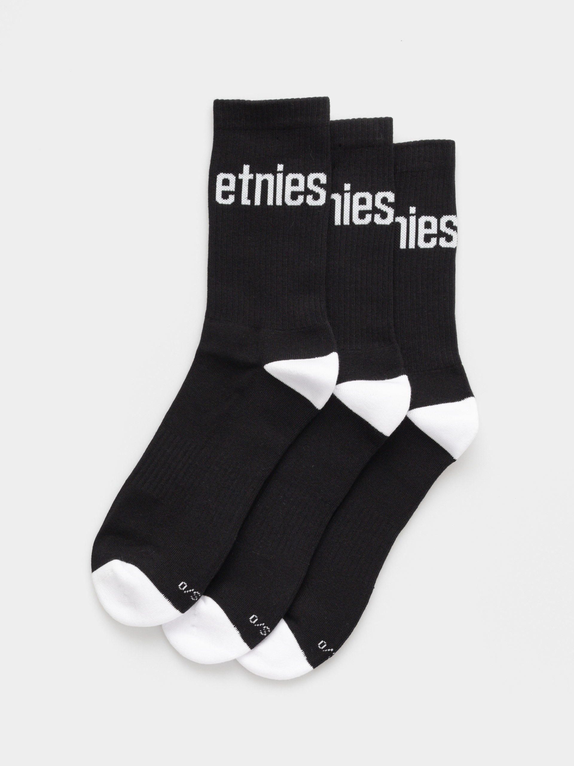Ponožky Etnies Wordmark Sock 3 Pack (black)