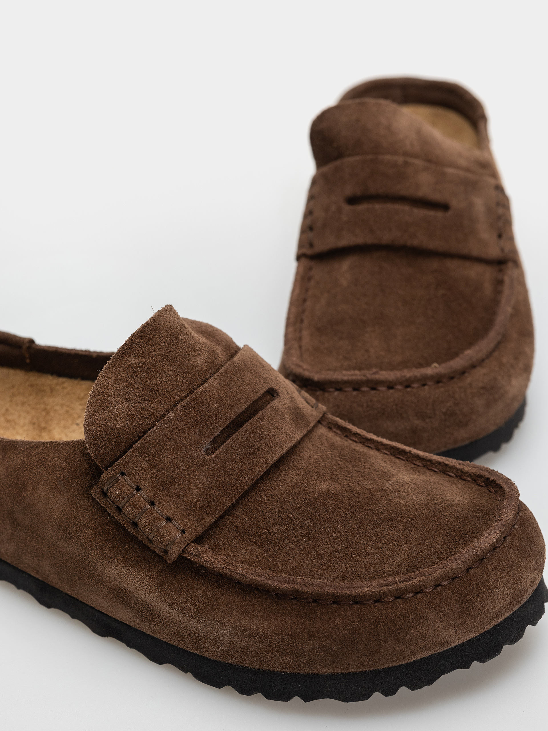 Plážovky Birkenstock Naples Wrapped Suede Leather Narrow (carafe)