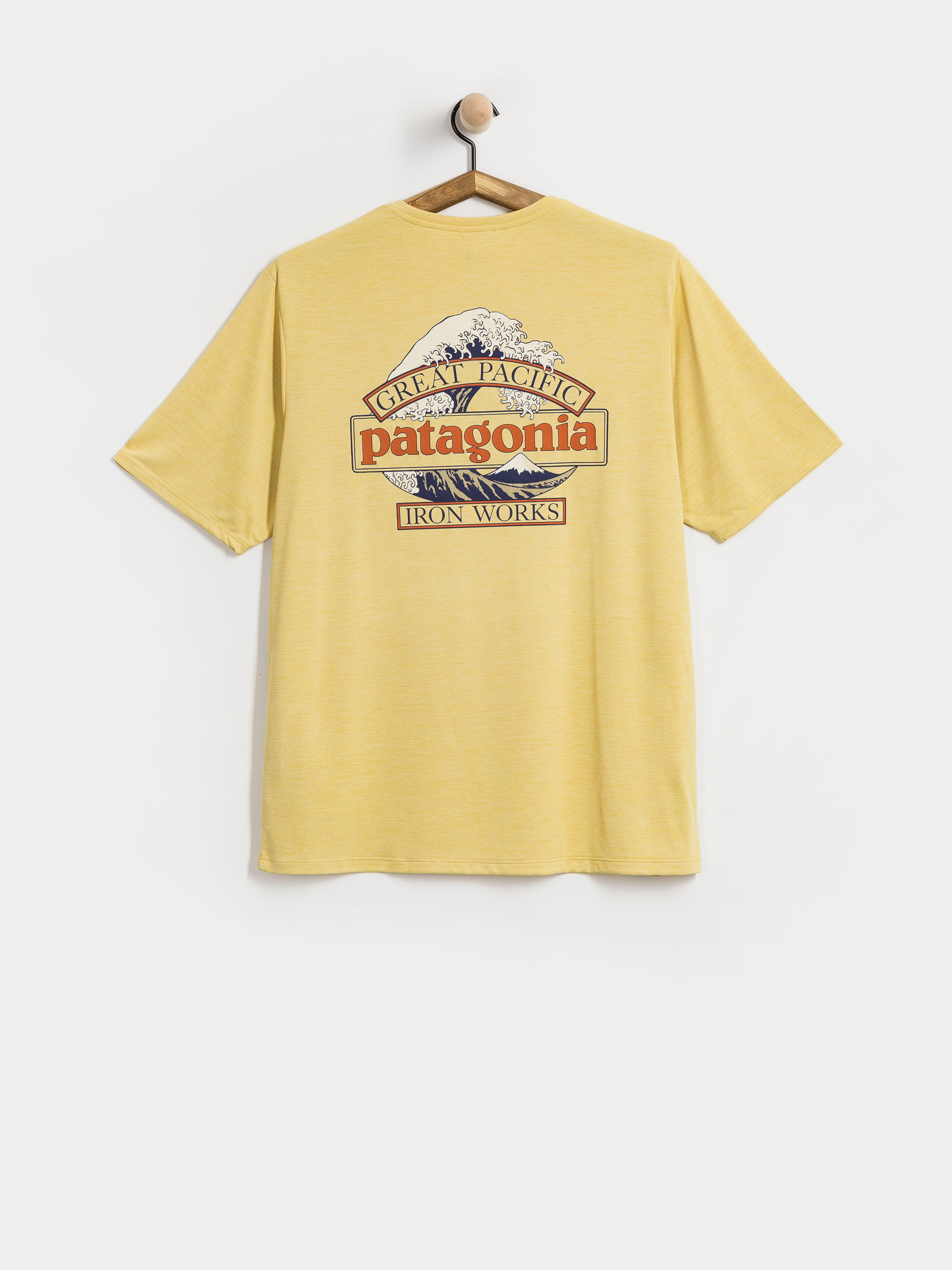 Triu010dko Patagonia Cap Cool Daily Great Waves (limestone yellow light limestone yellow x dye)