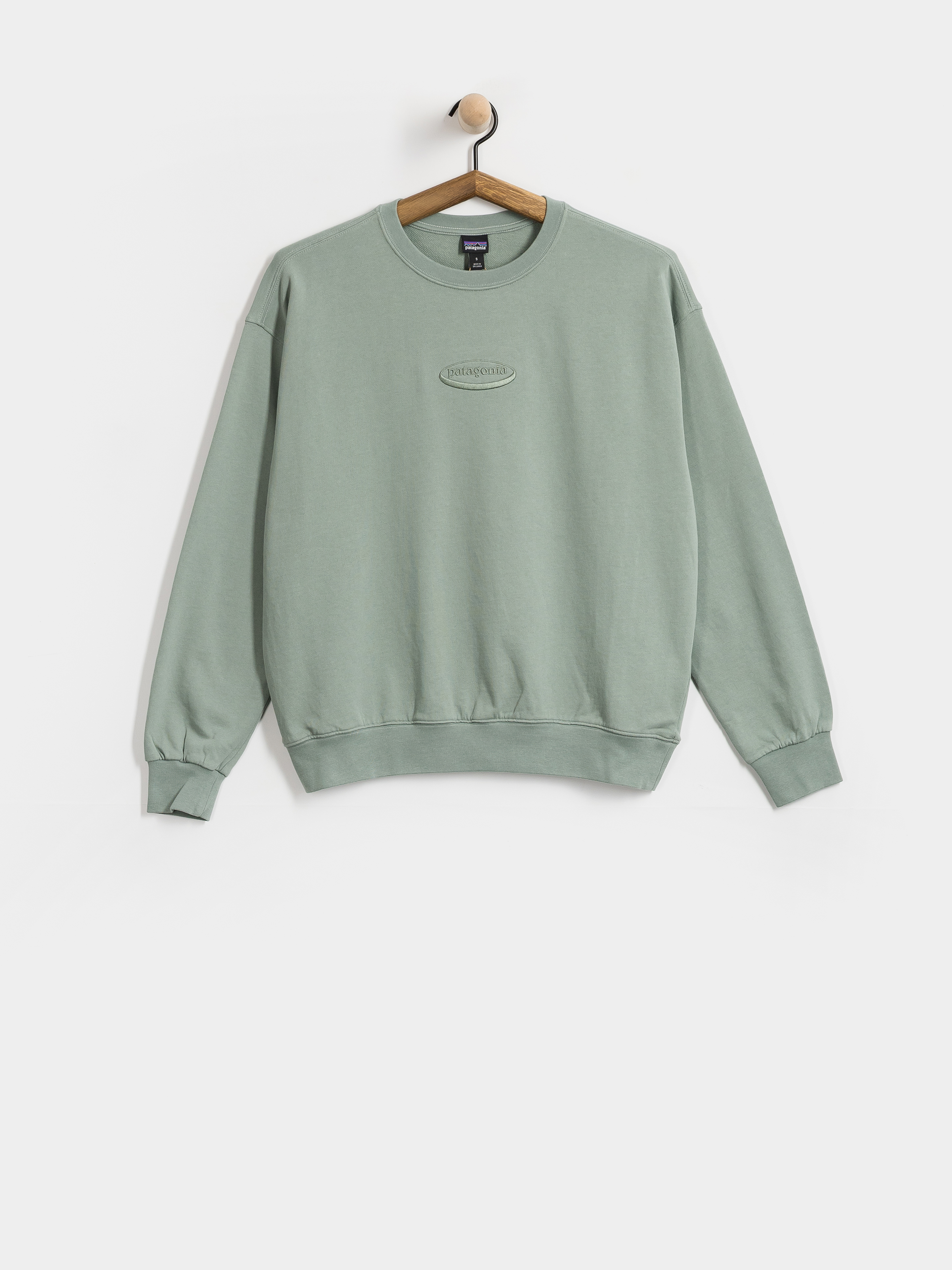 Mikina Patagonia 95 Oval Logo Daily Crew Wmn (cover green)
