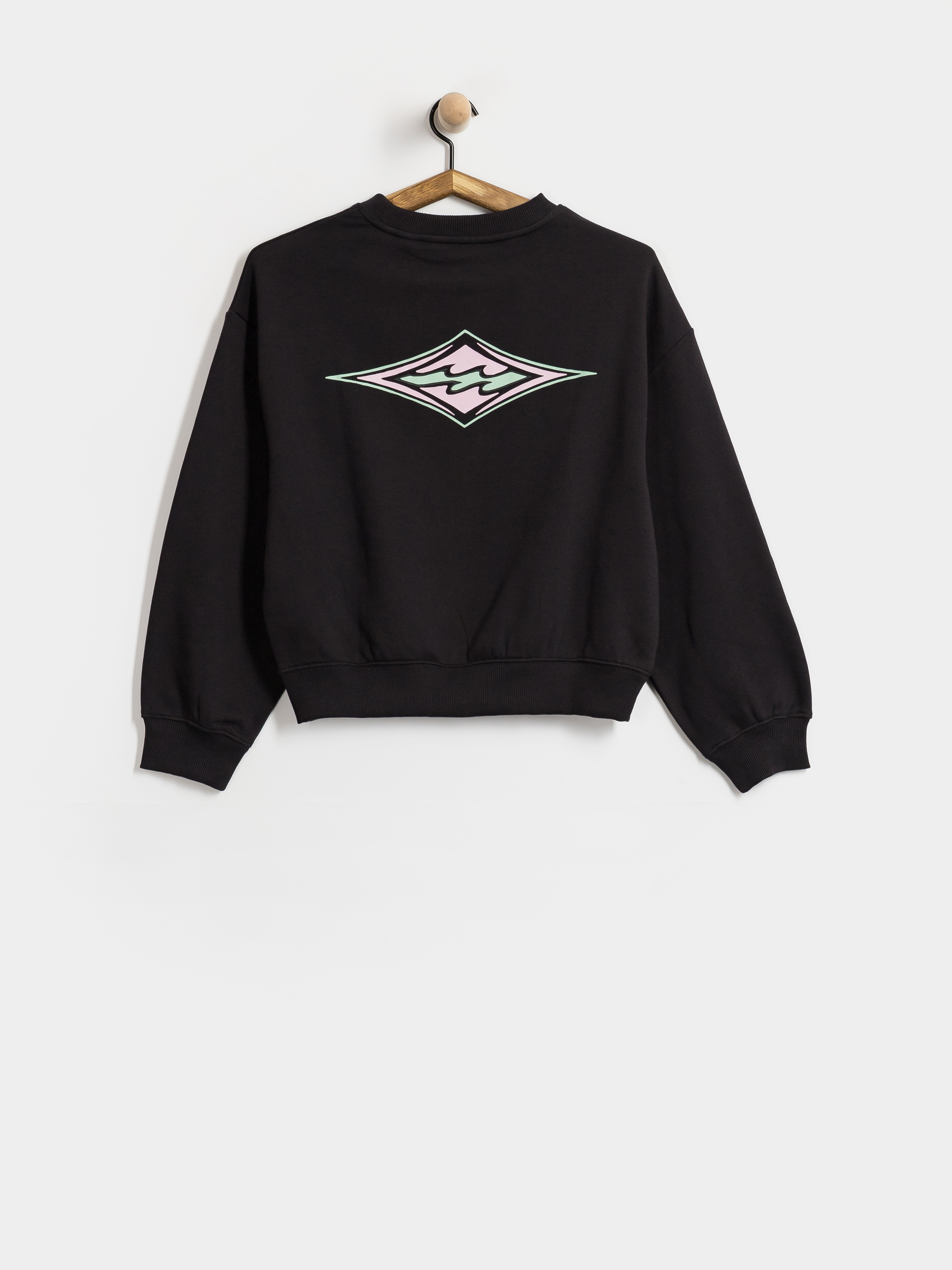 Mikina Billabong Heritage Crew Wmn (black pebble)