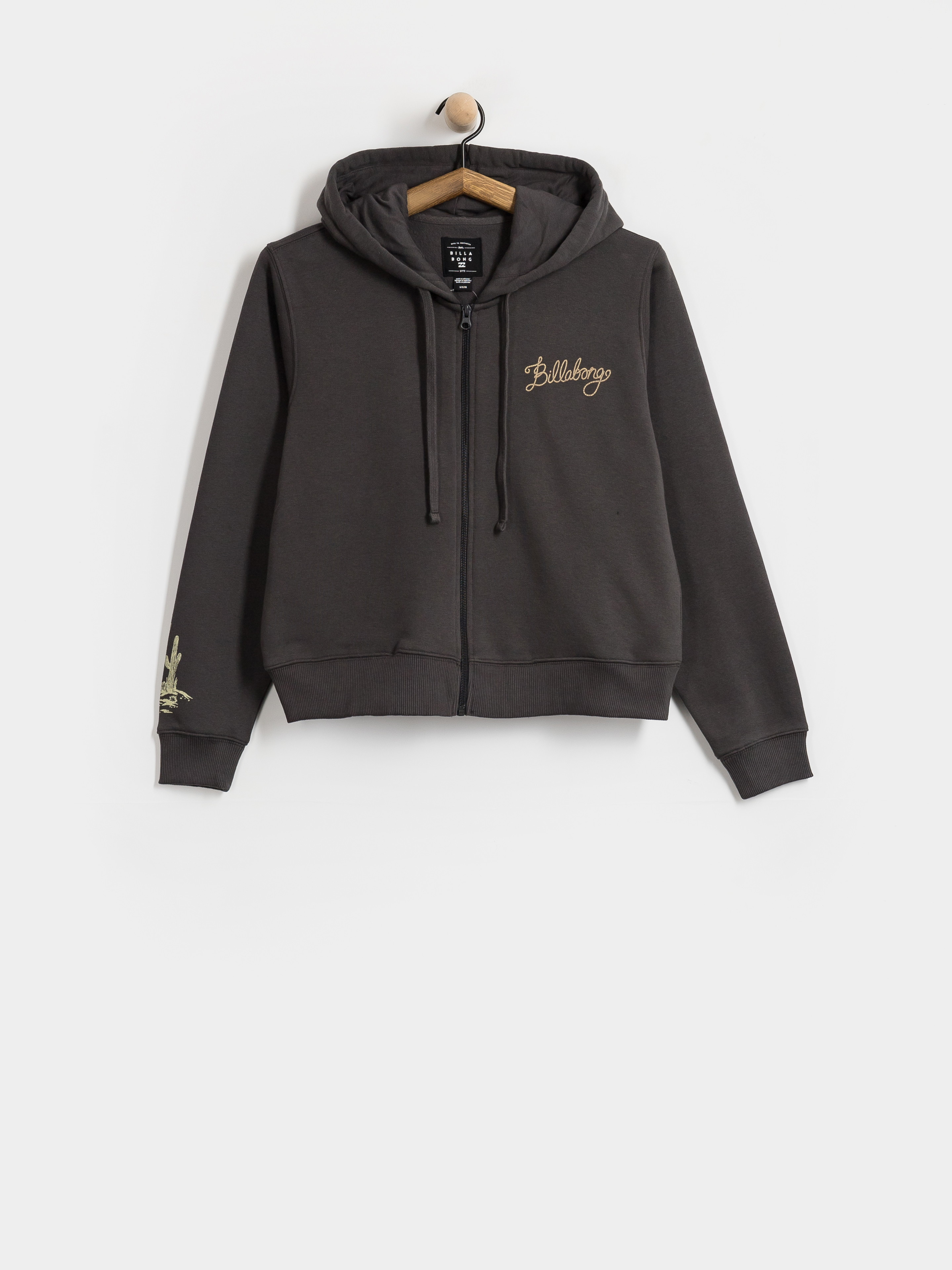 Mikina s kapucí Billabong Familiar Roads ZHD Wmn (off black)