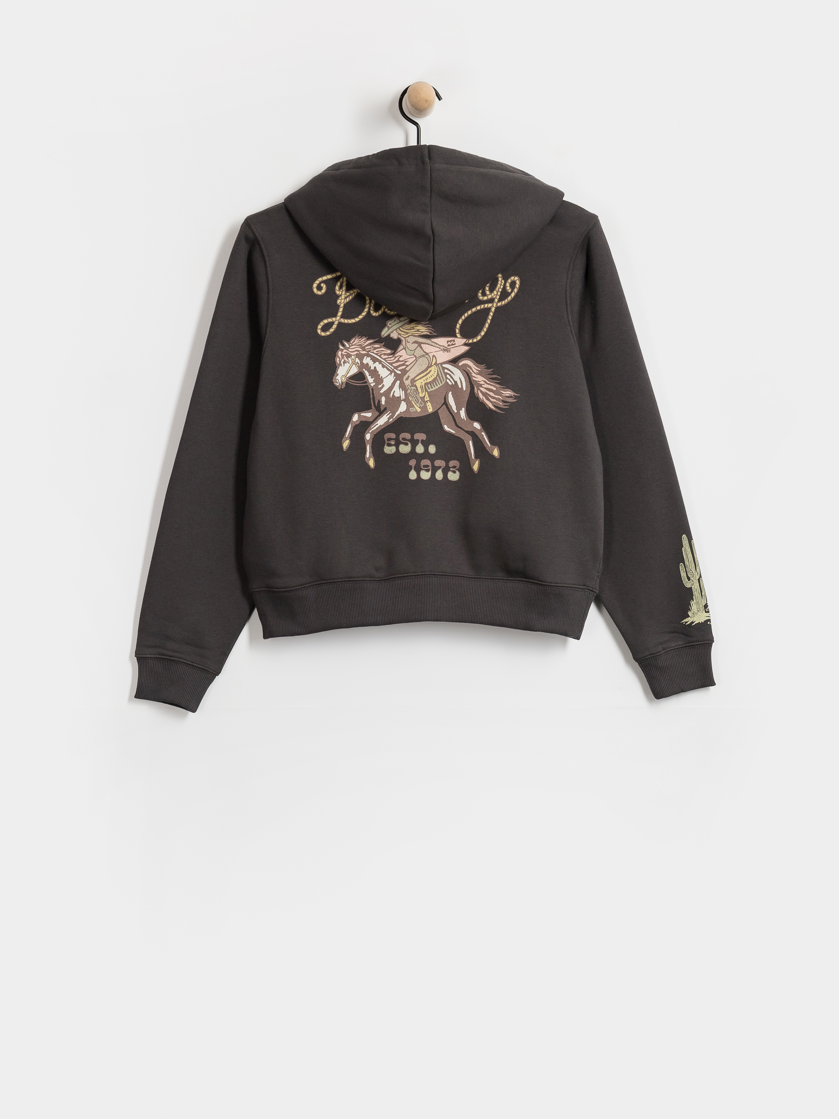 Mikina s kapucí Billabong Familiar Roads ZHD Wmn (off black)