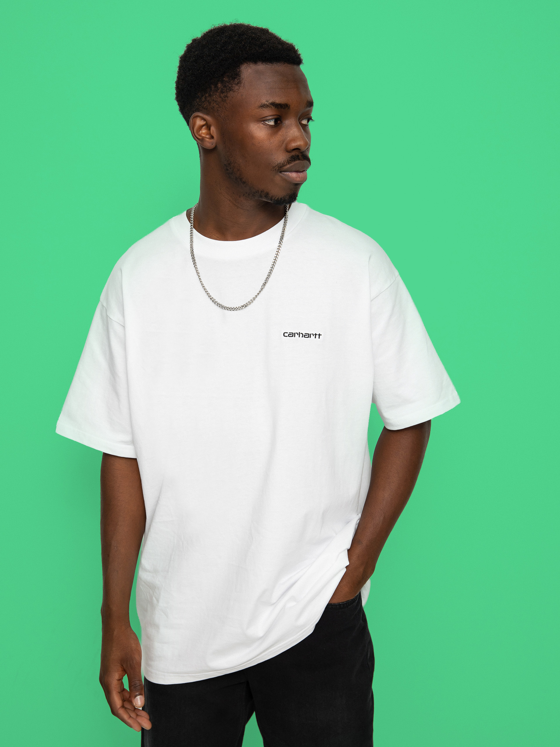 Triu010dko Carhartt WIP Script Embroidery (white/black)