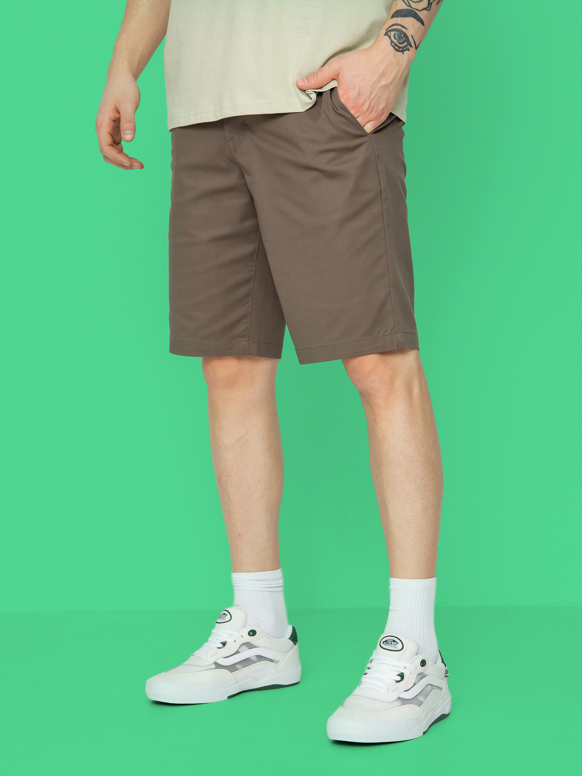 Kraťasy Volcom Frckn Mdn Strch 21 (mushroom)