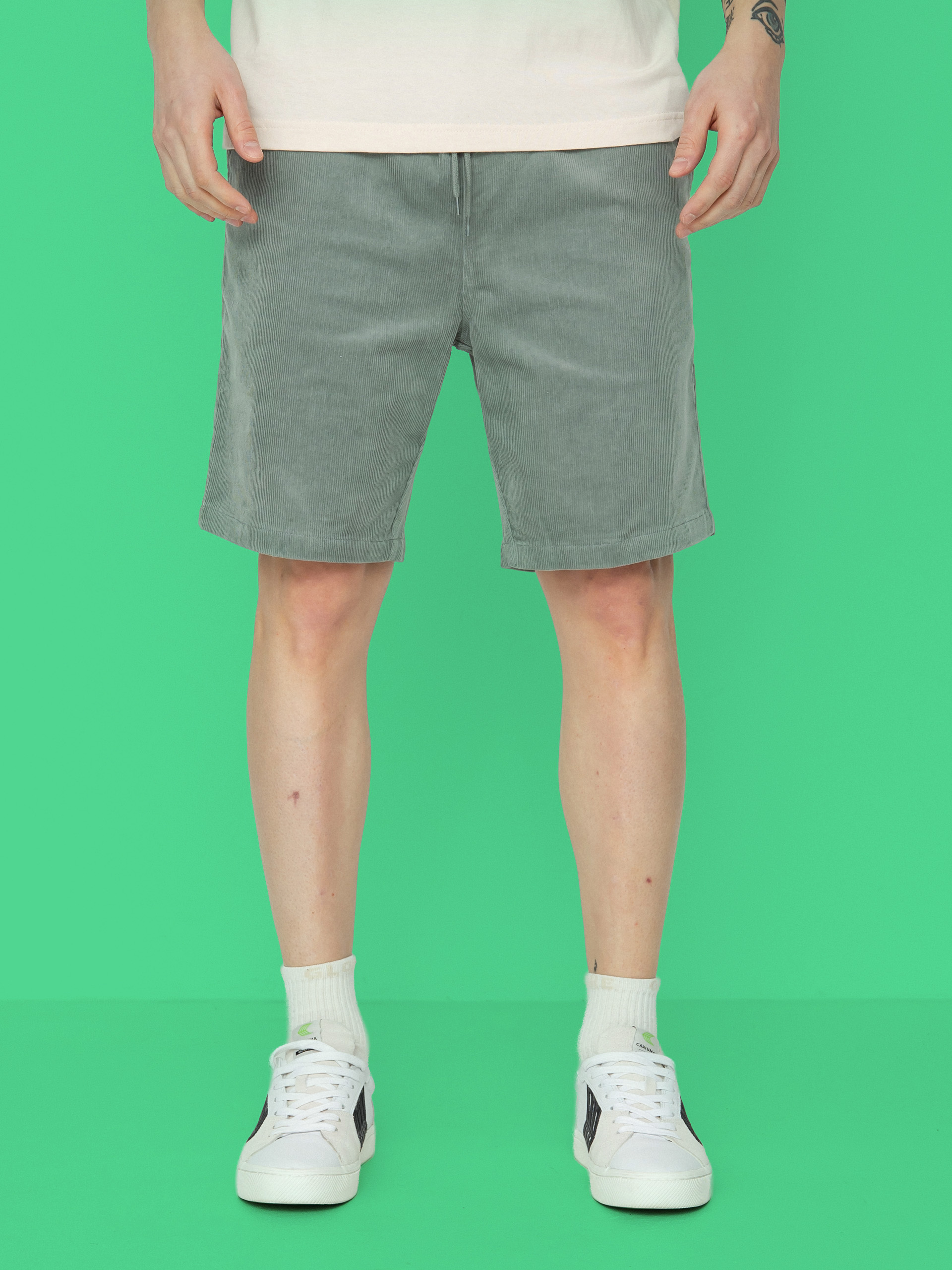 Kraťasy Iriedaily Corvin (mintgrey)
