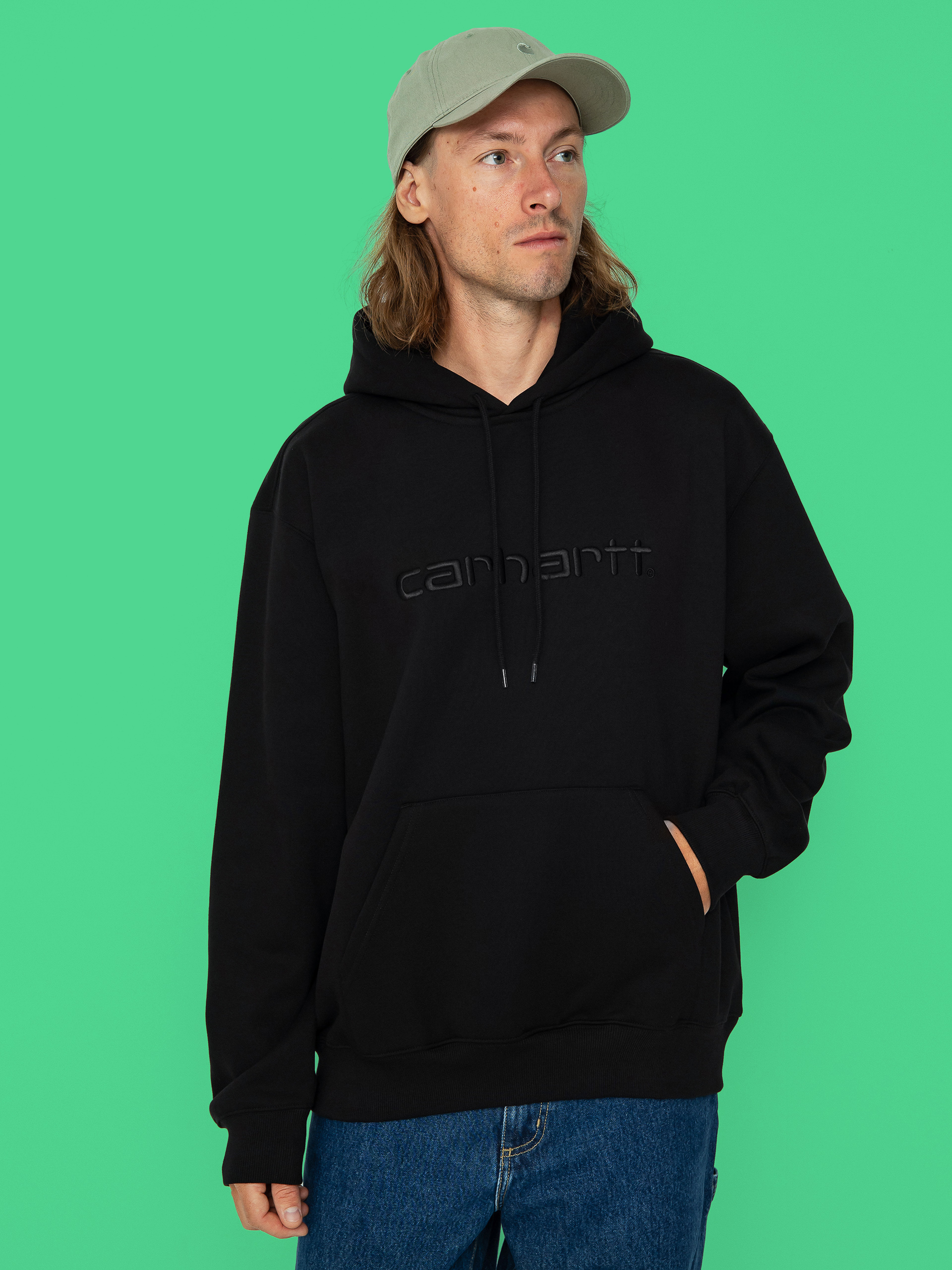 Mikina s kapucu00ed Carhartt WIP Carhartt HD (black/black)