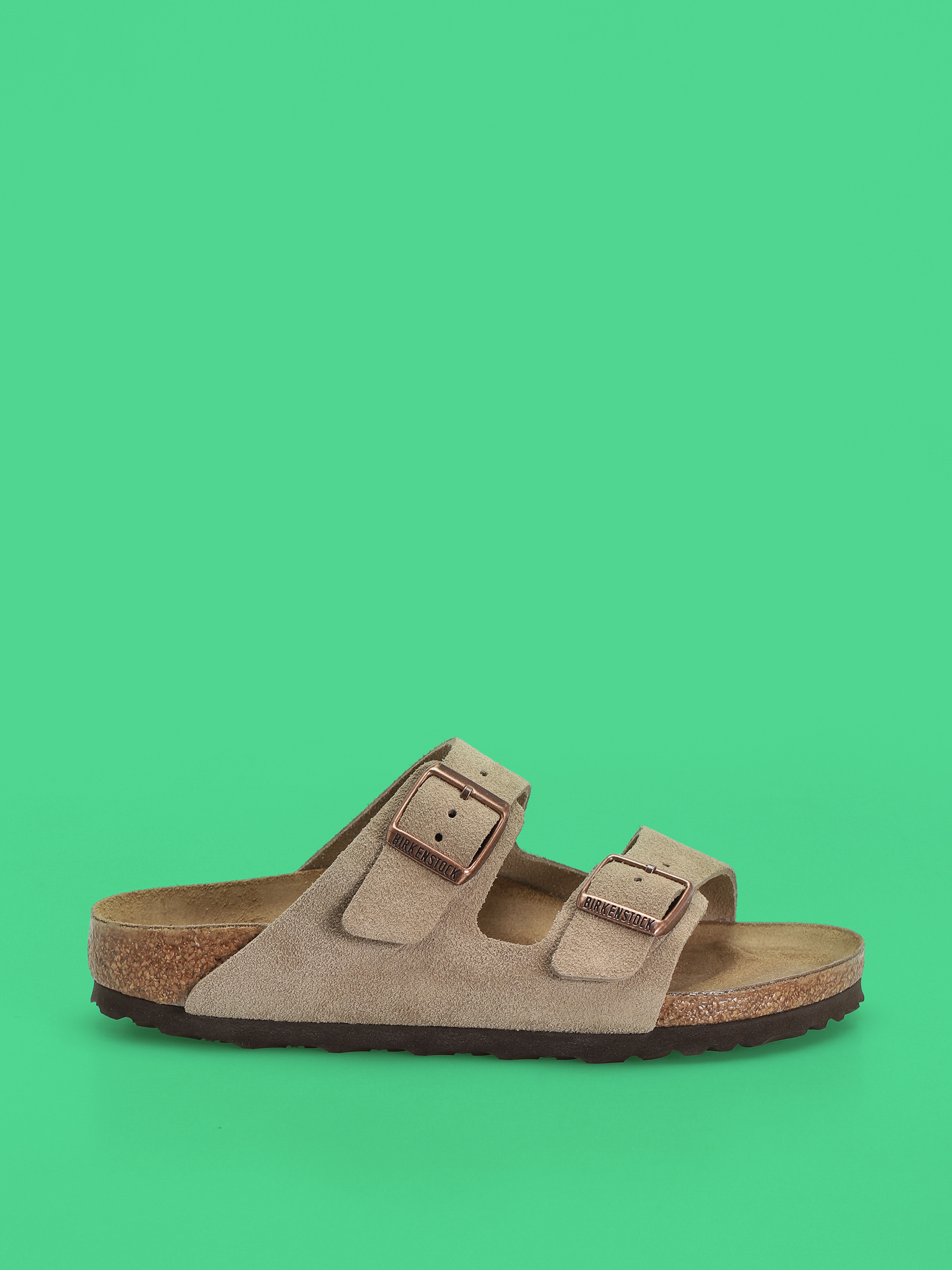 Plu00e1u017eovky Birkenstock Arizona Suede Leather Narrow Wmn (taupe)