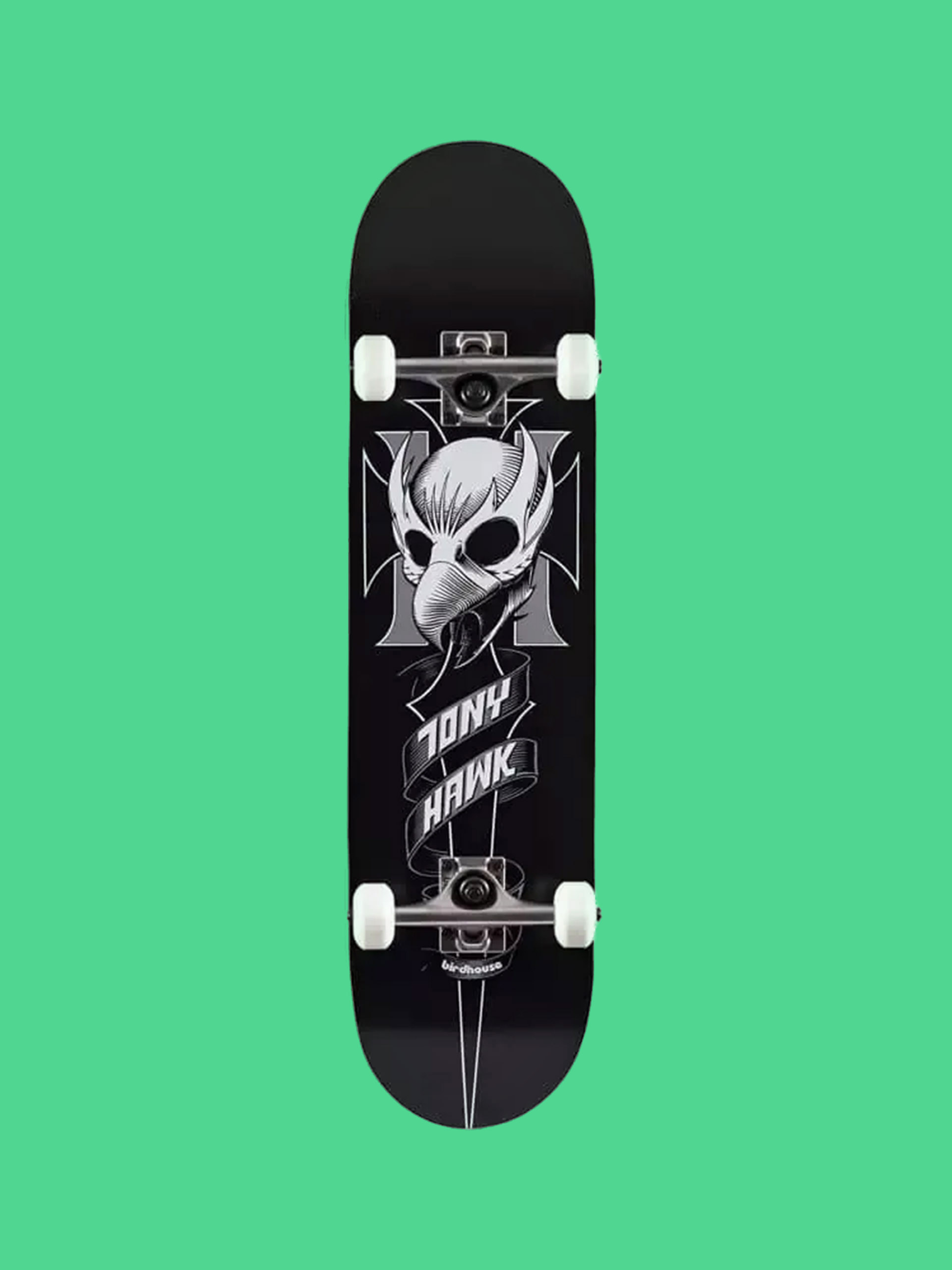 Skateboard Birdhouse Hawk Crest (black)