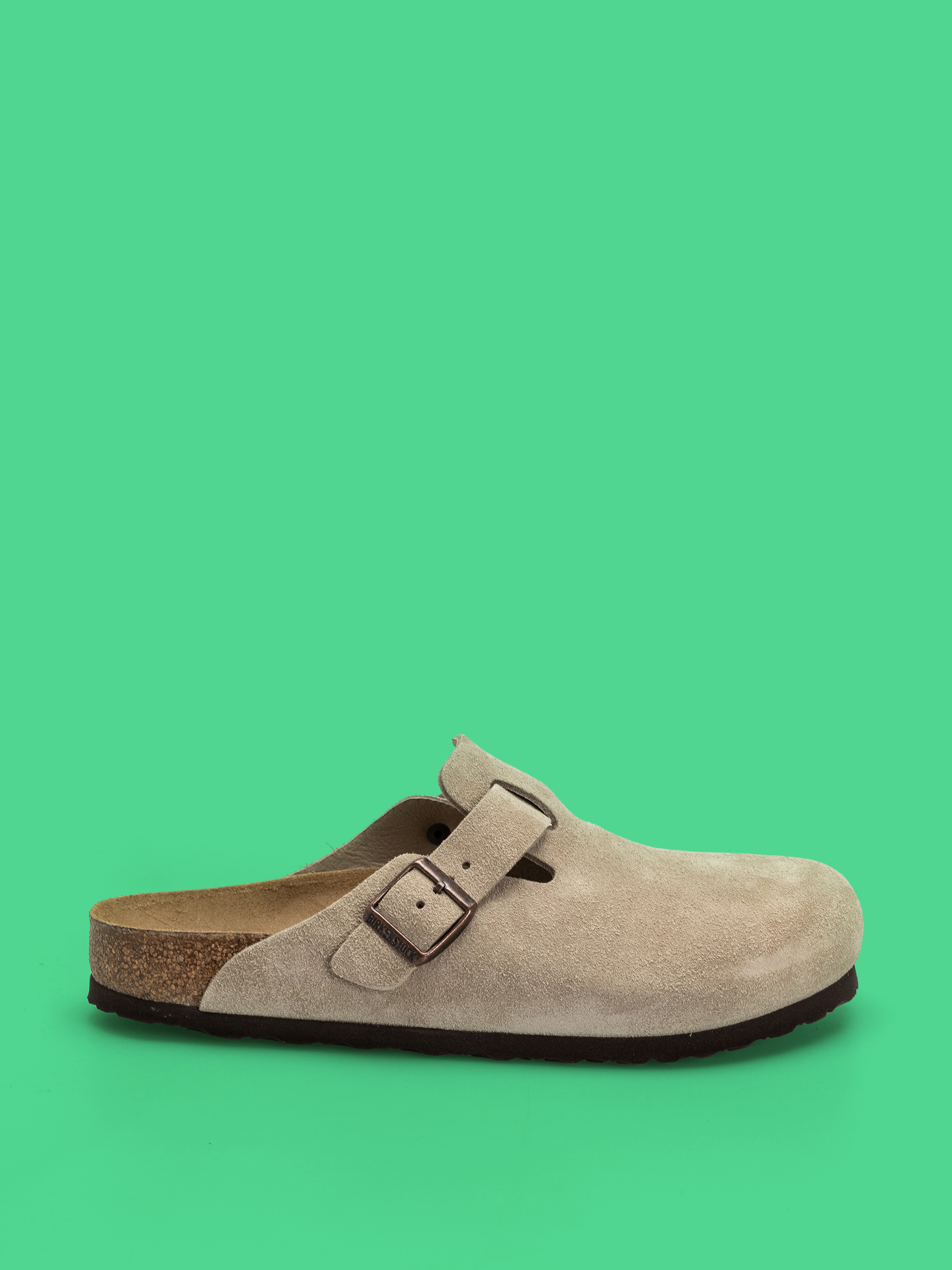 Plážovky Birkenstock Boston Suede Leather Regular