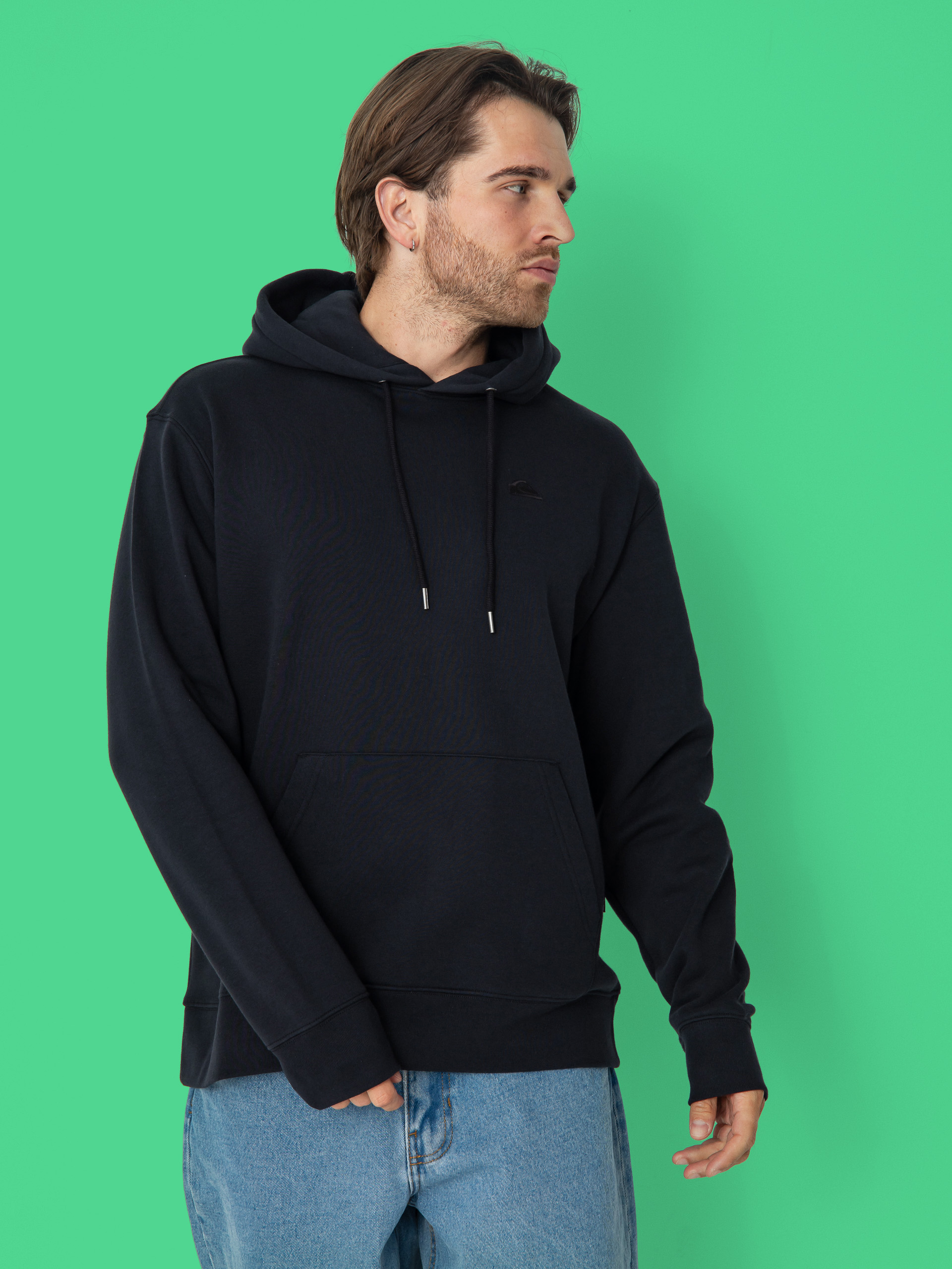 Mikina s kapucí Quiksilver Salt Water HD (black)