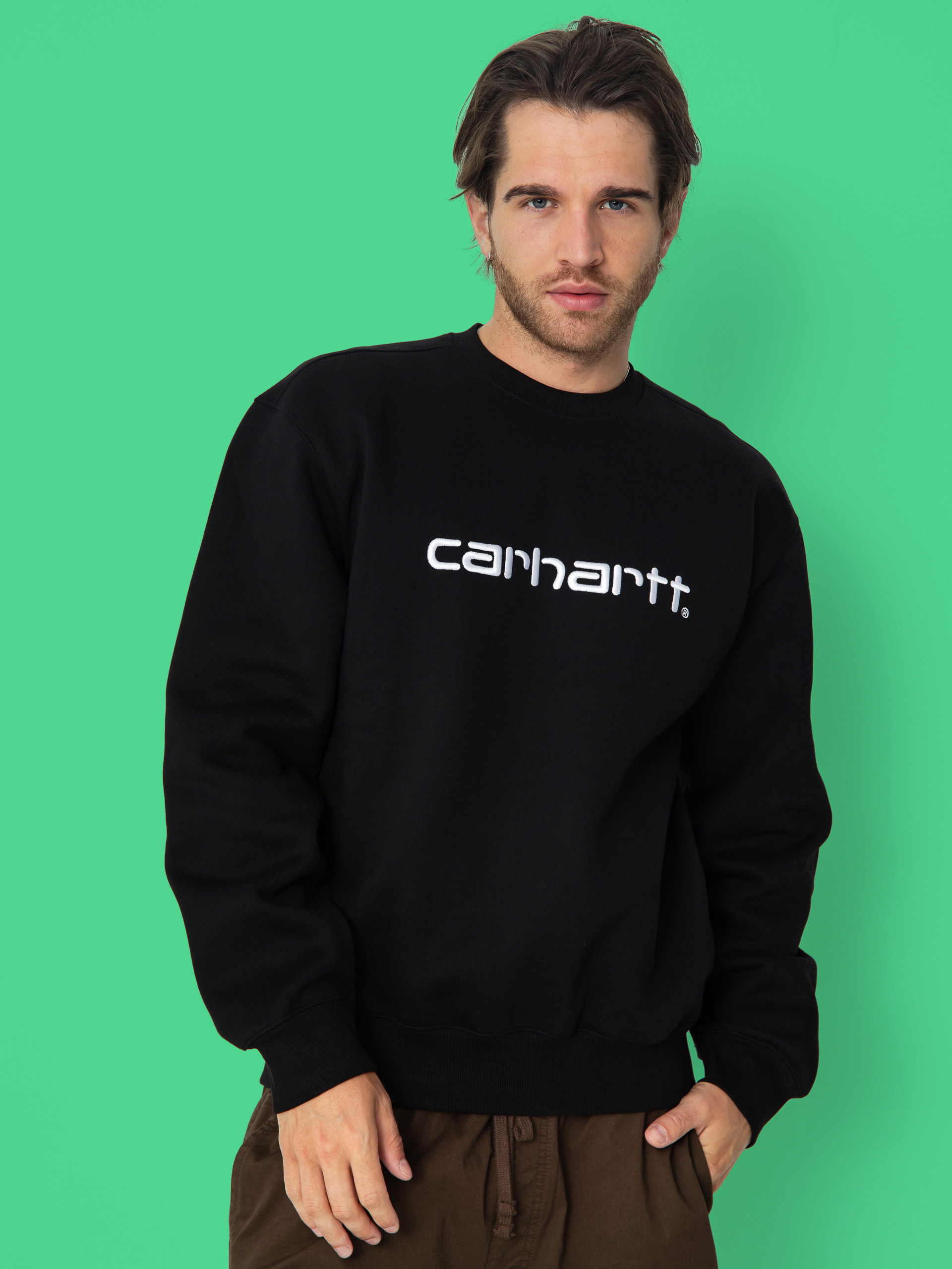 Mikina Carhartt WIP Carhartt (black/white)