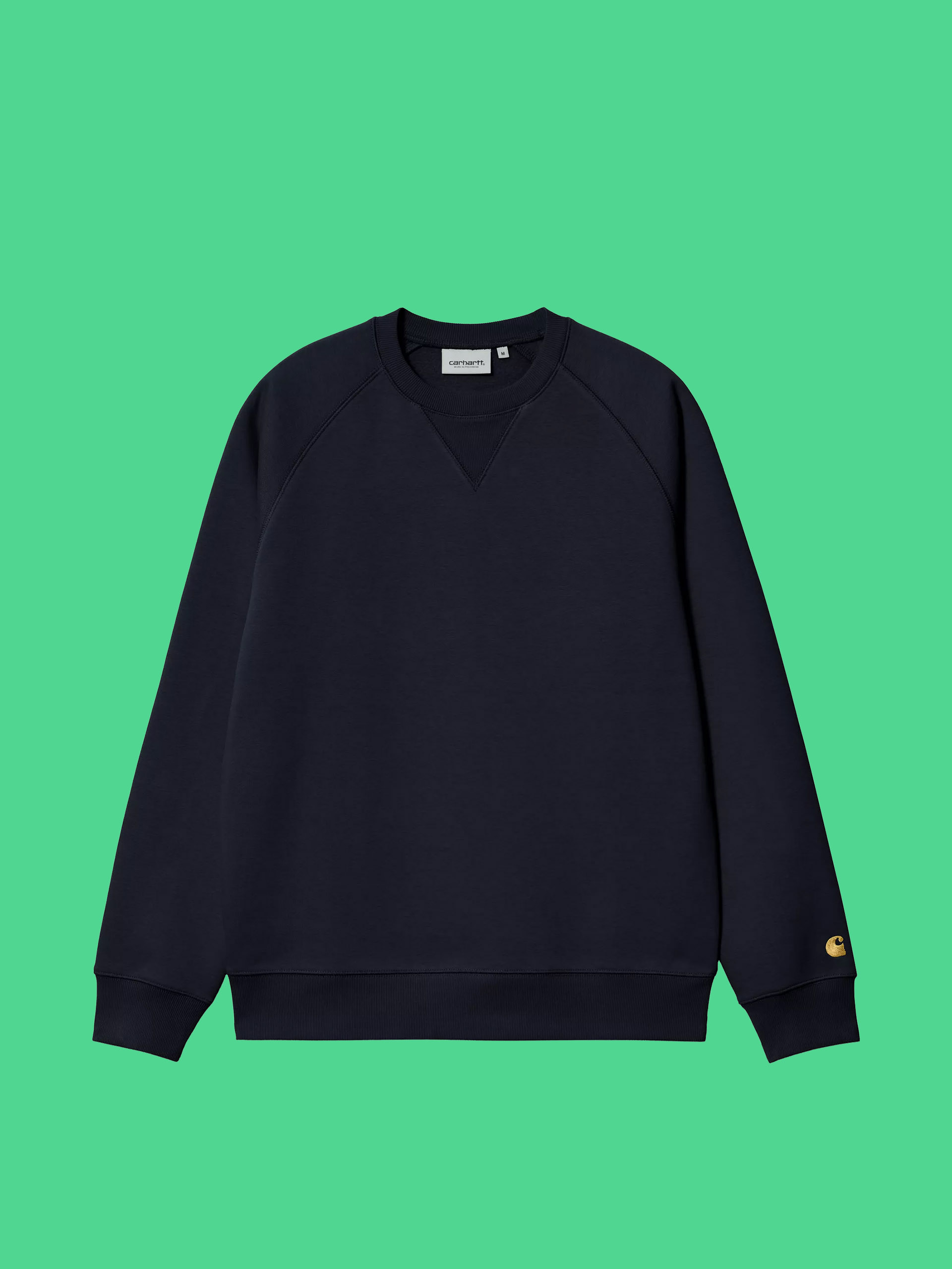 Mikina Carhartt WIP Chase (dark navy/gold)