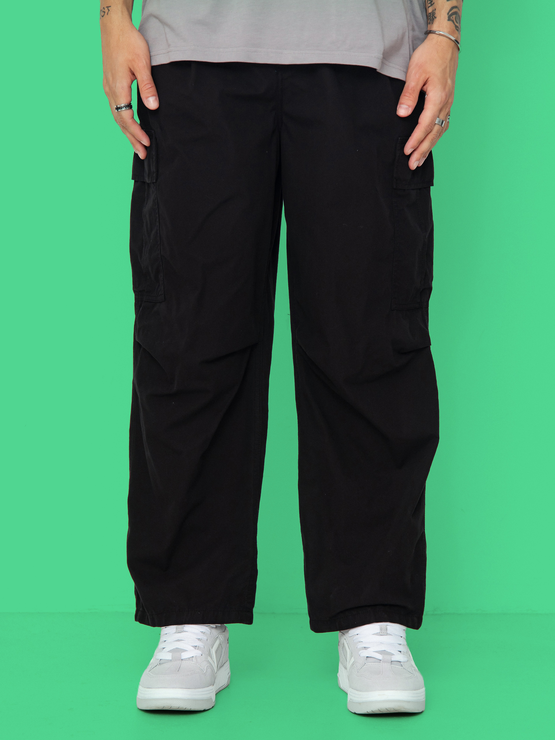 Kalhoty Carhartt WIP Cole Cargo (black/garment dyed)