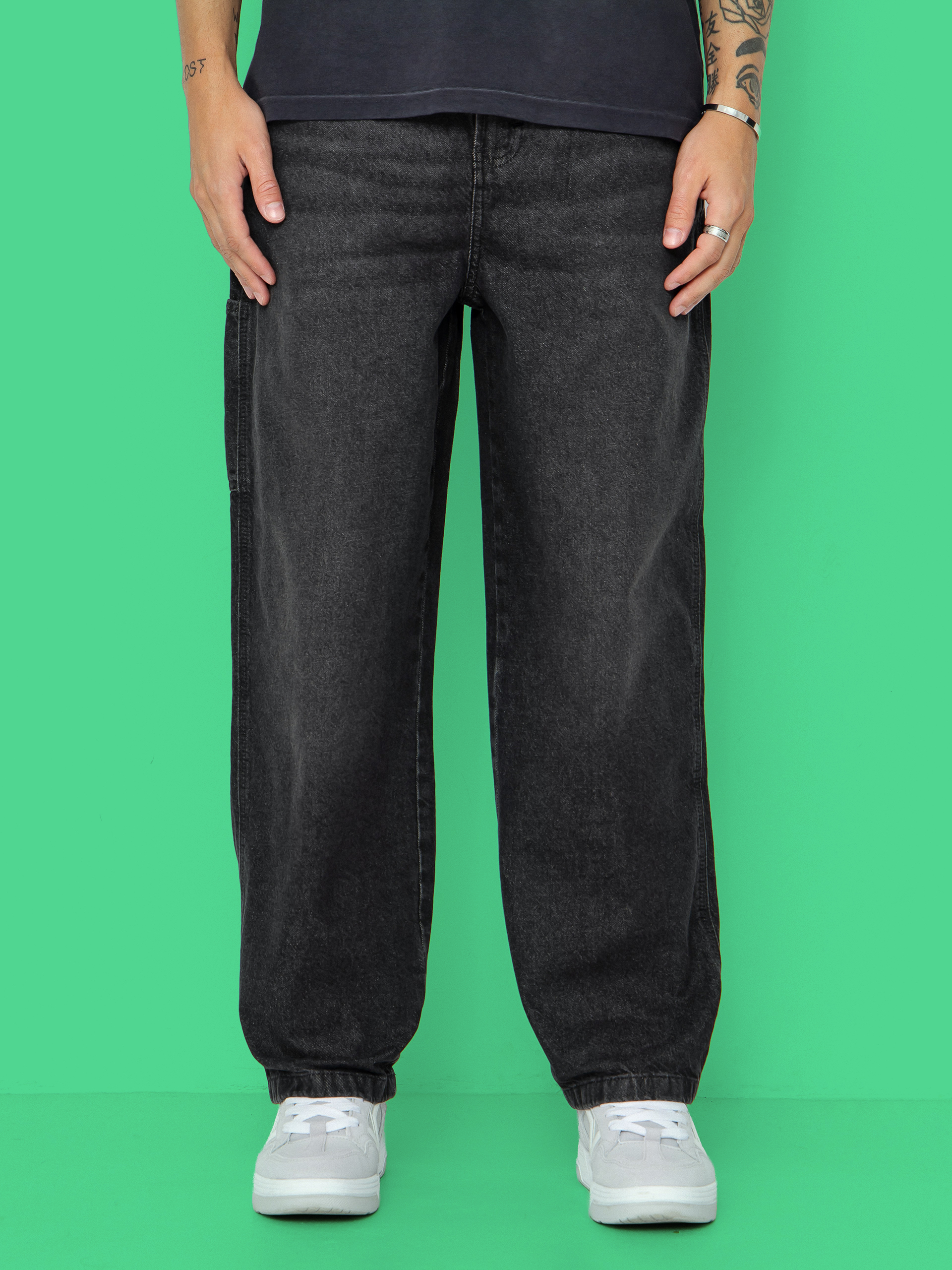 Kalhoty Dickies Madison Baggy (black wash faded)