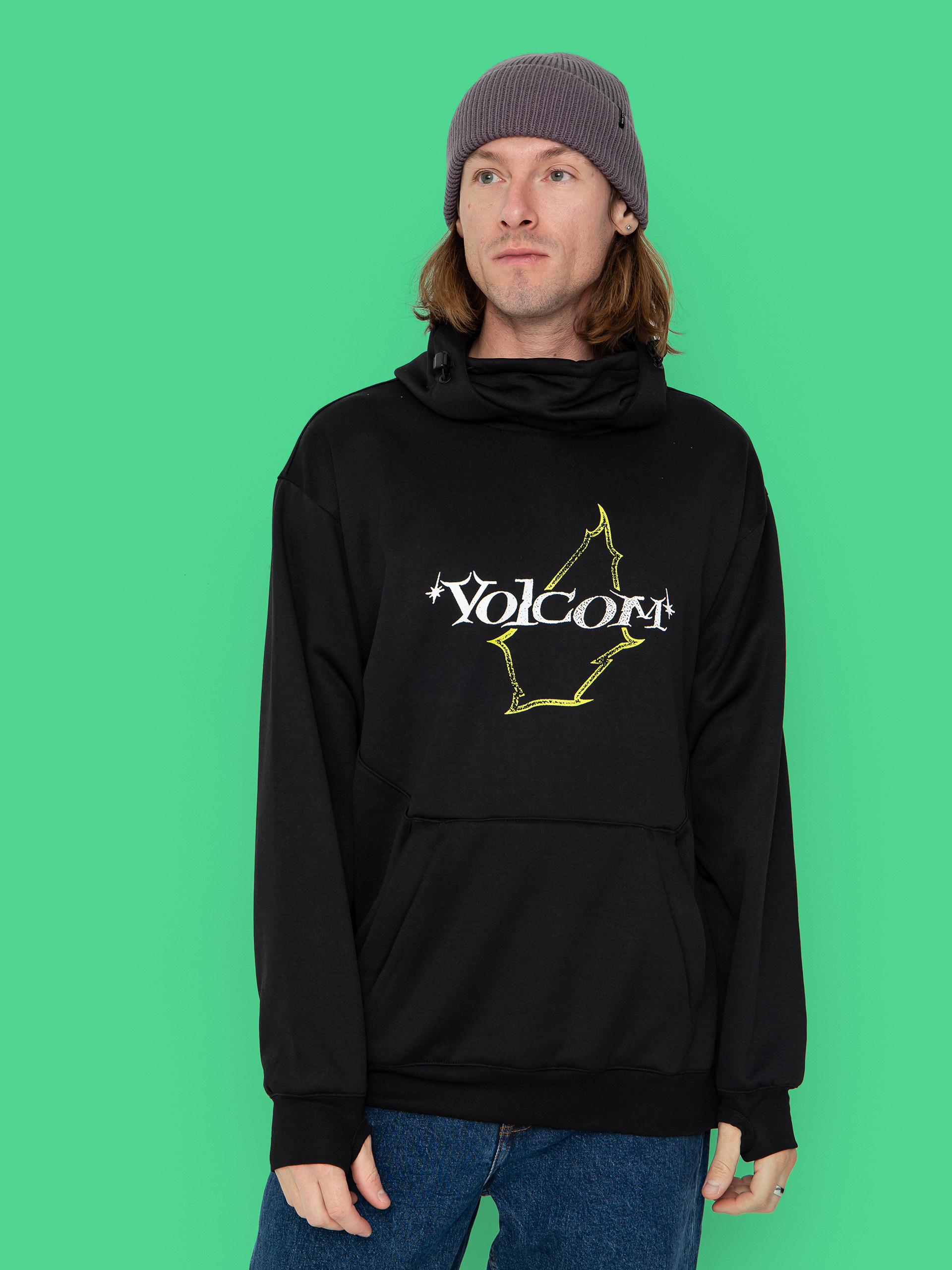 Mikina s kapucu00ed Volcom Hydro Riding HD (black)