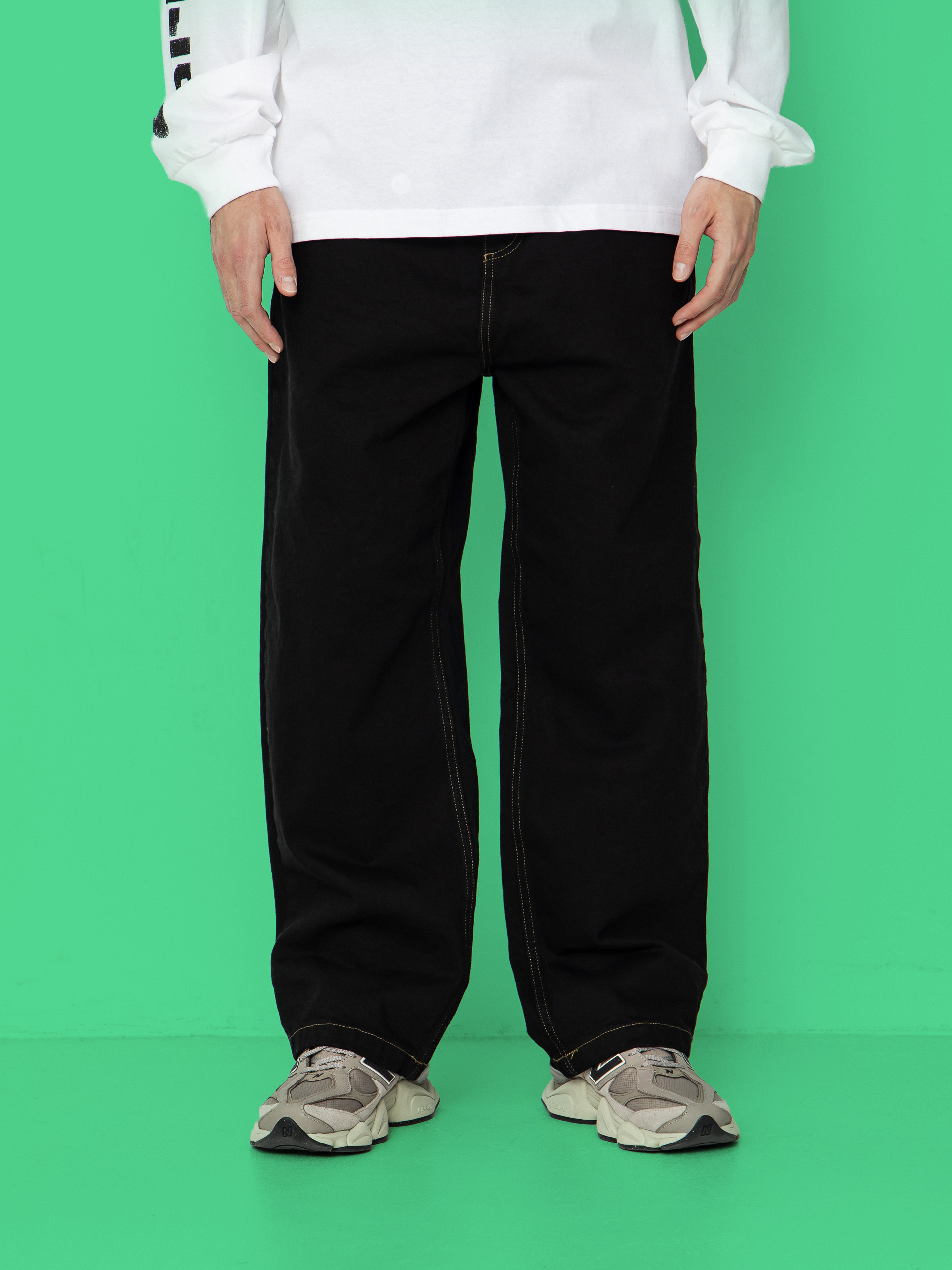 Kalhoty Carhartt WIP Brandon (black rinsed)