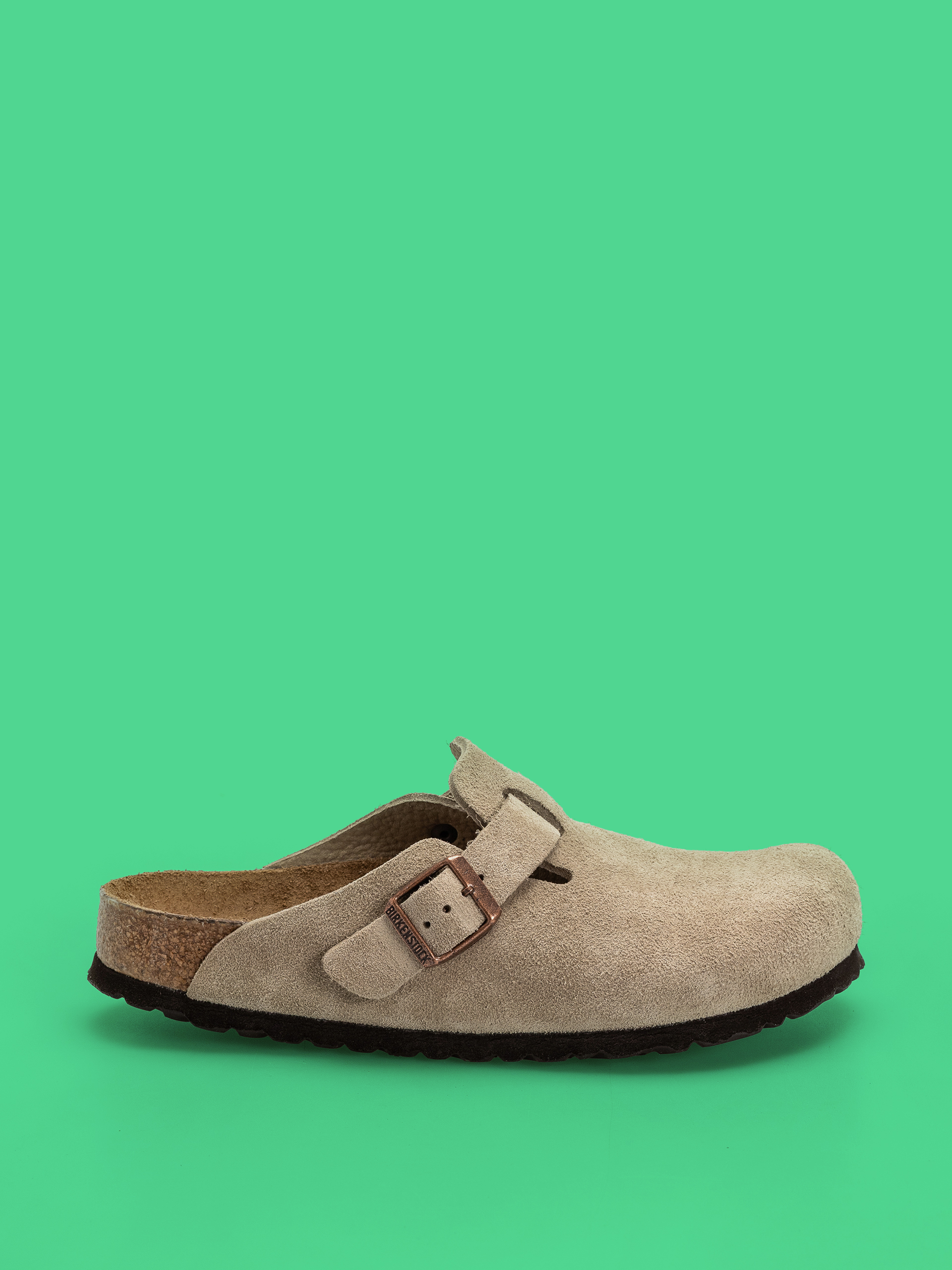 Plážovky Birkenstock Boston Soft Footbed Suede Leather Regular