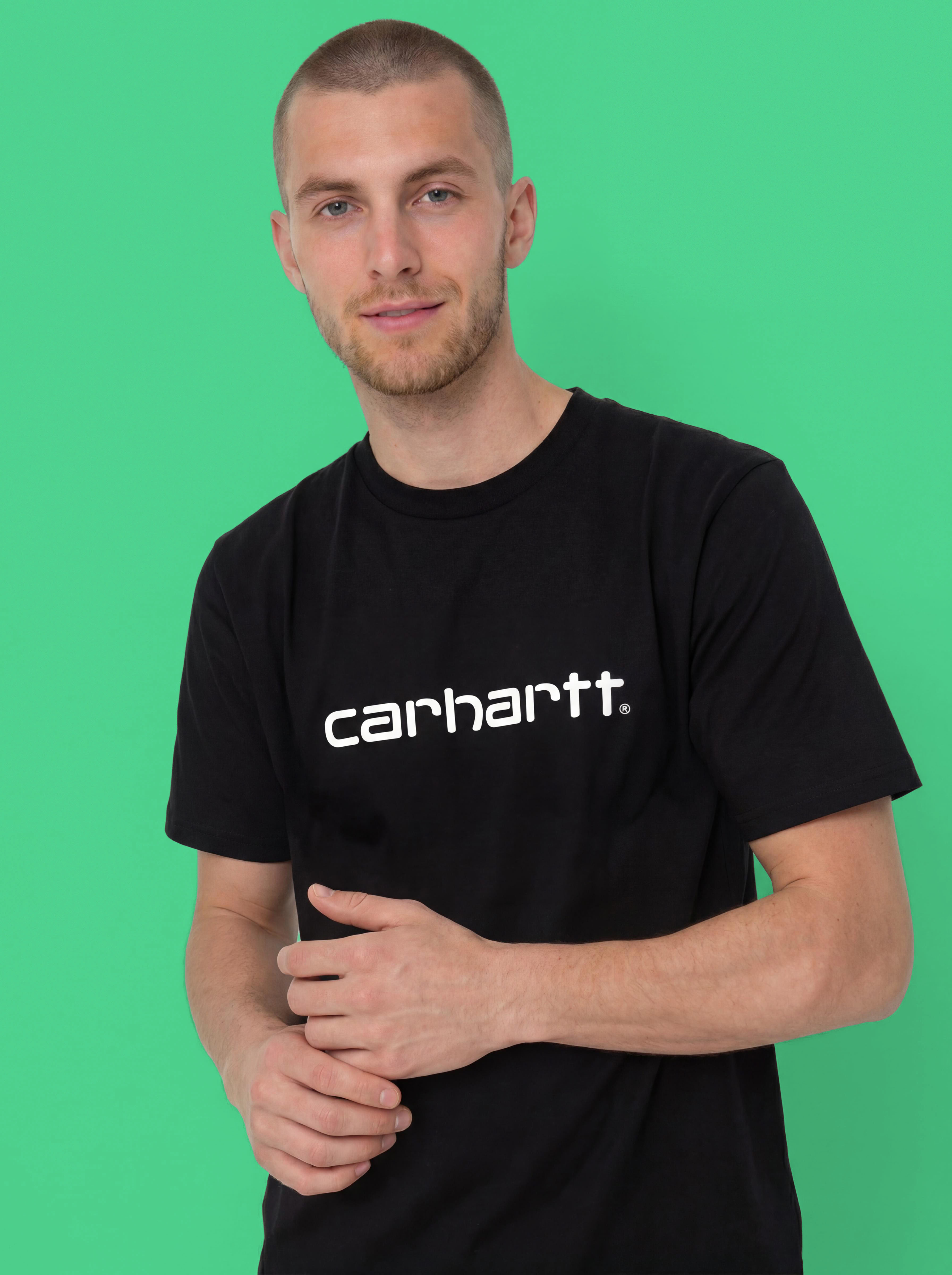 Tričko Carhartt WIP Script (black/white)