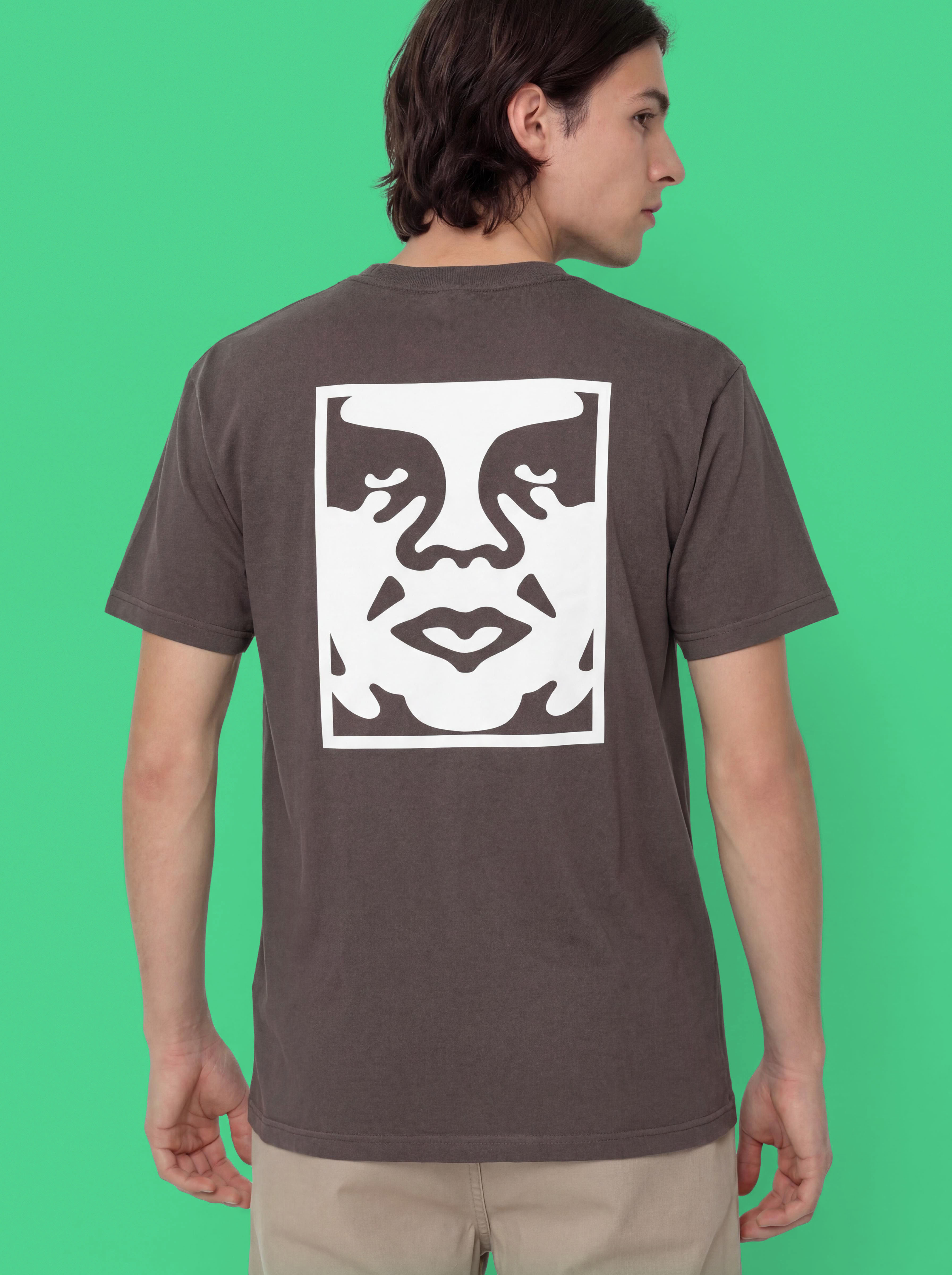 Tričko OBEY Obey Bold Icon Face (pigment dusty black)