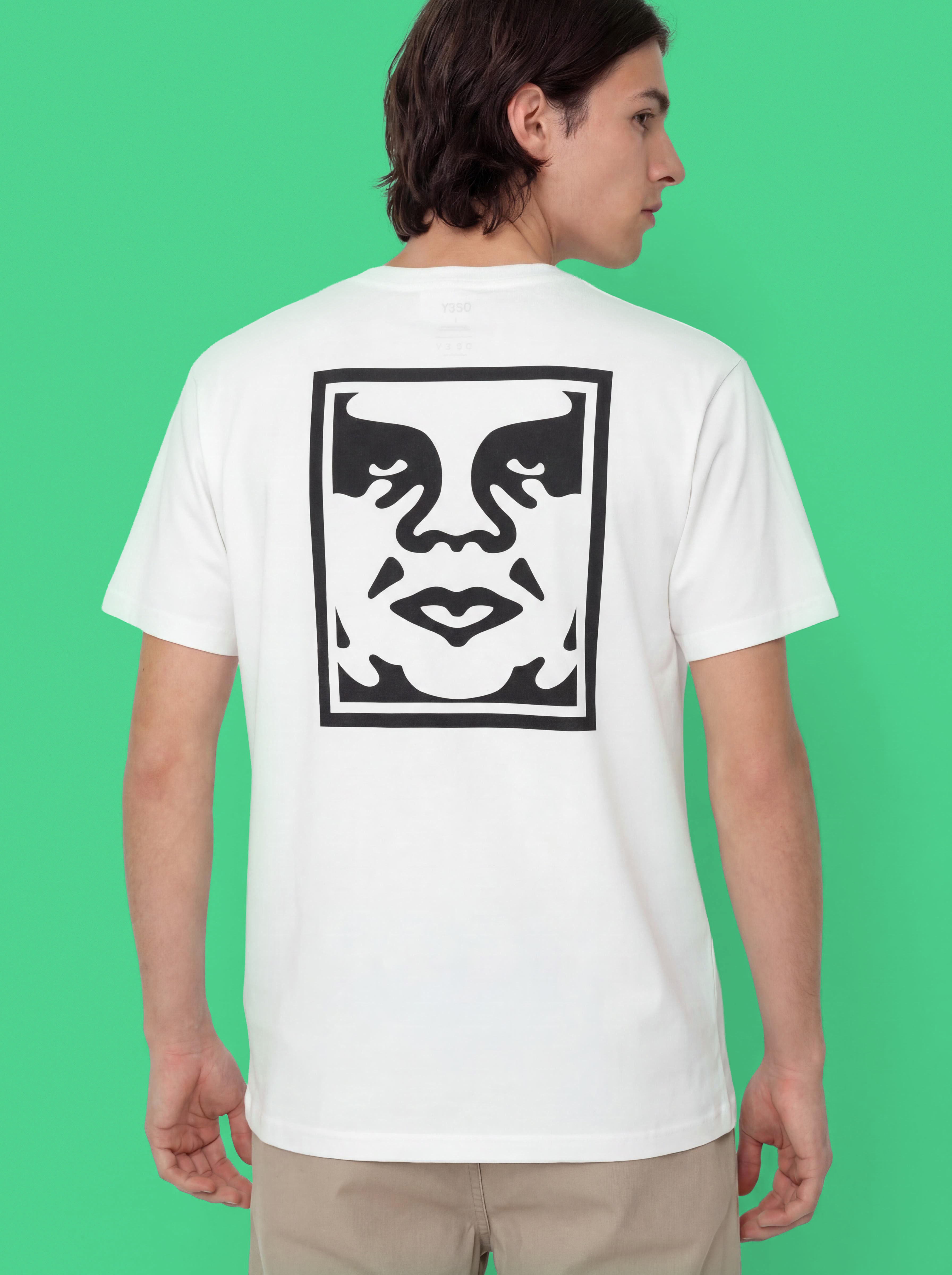 Triu010dko OBEY Bold Icon Face (pigment vintage white)