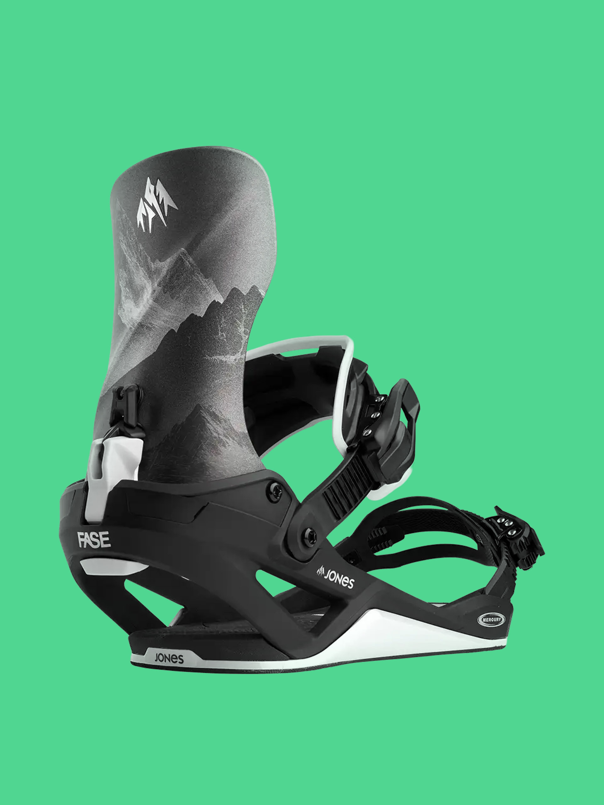 Snowboardové vázání Jones Snowboards Mercury Fase Mtn (black/silver)