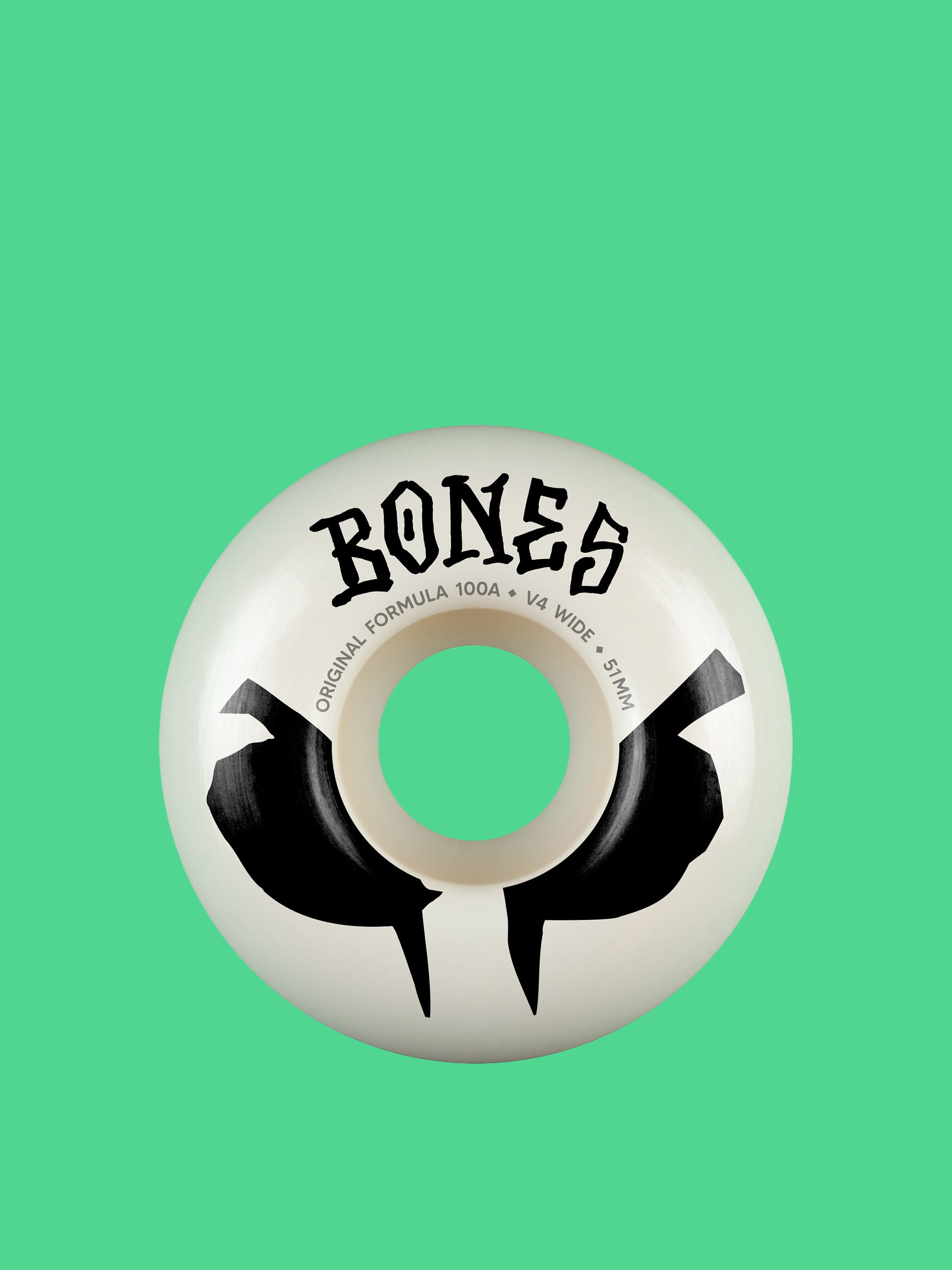 Kolečka Bones OG Formula V4 Wide 100A (white)