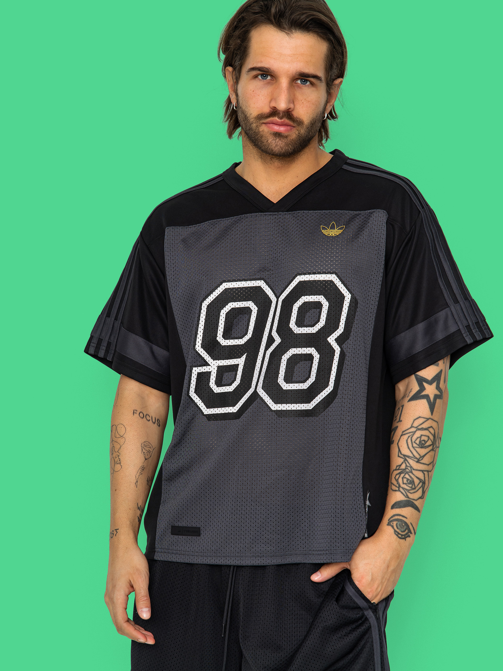 Tričko adidas Tyshawn Jrsy (black/ironmt/carbon)