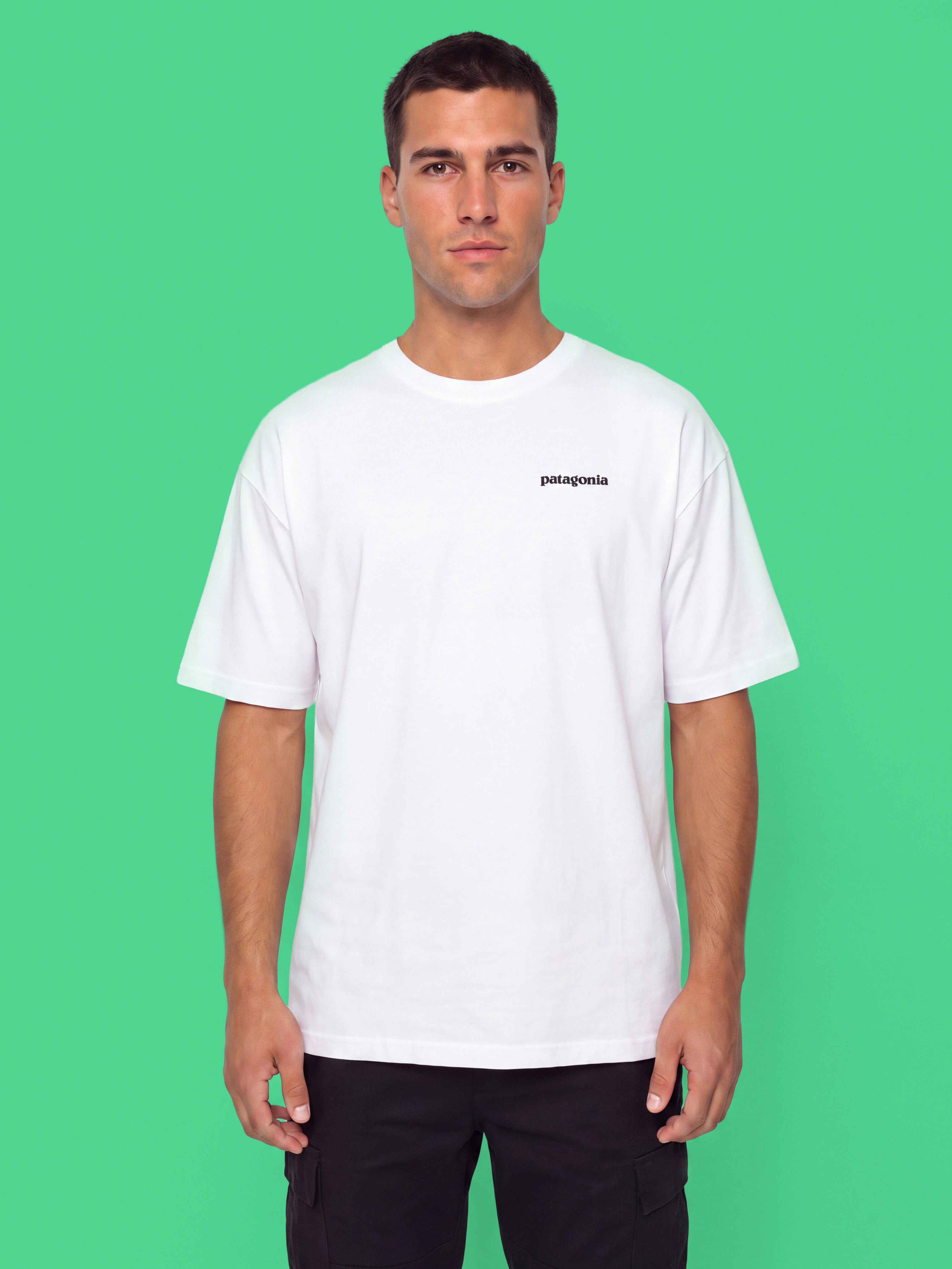 Triu010dko Patagonia P6 Logo Responsibili (white)