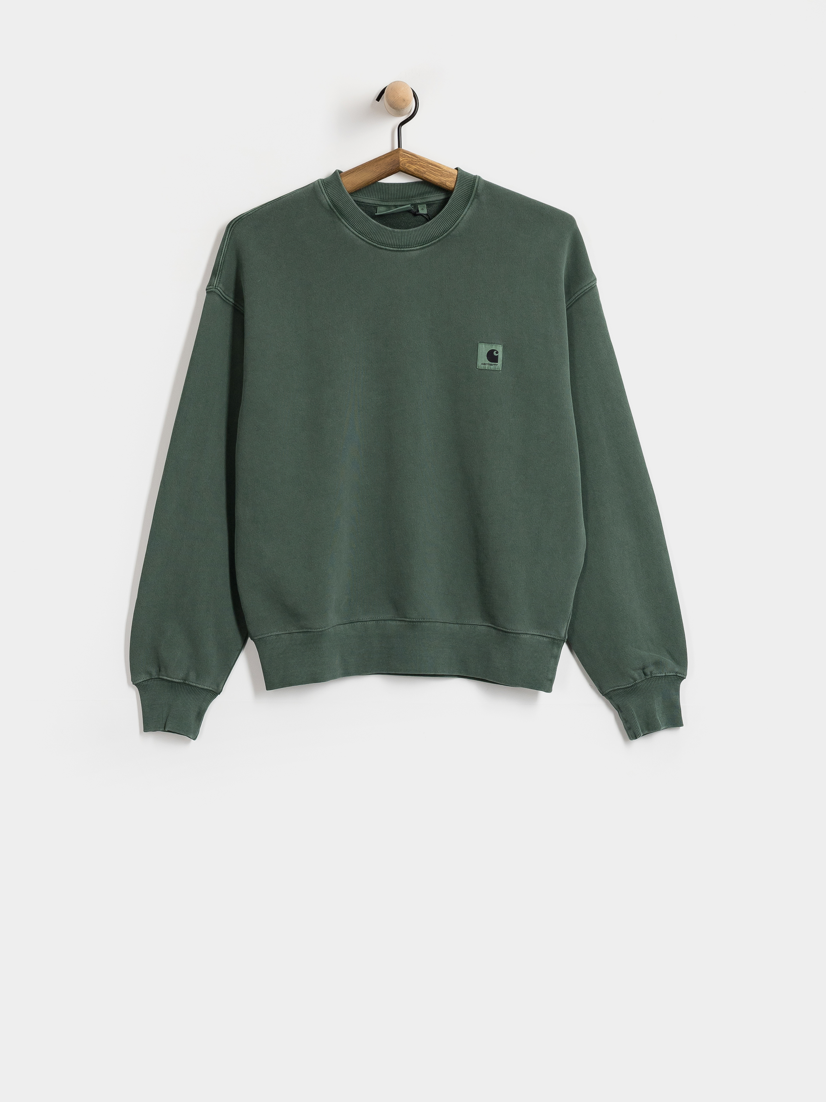Mikina Carhartt WIP Nelson Wmn (dark scarab/garment dyed)