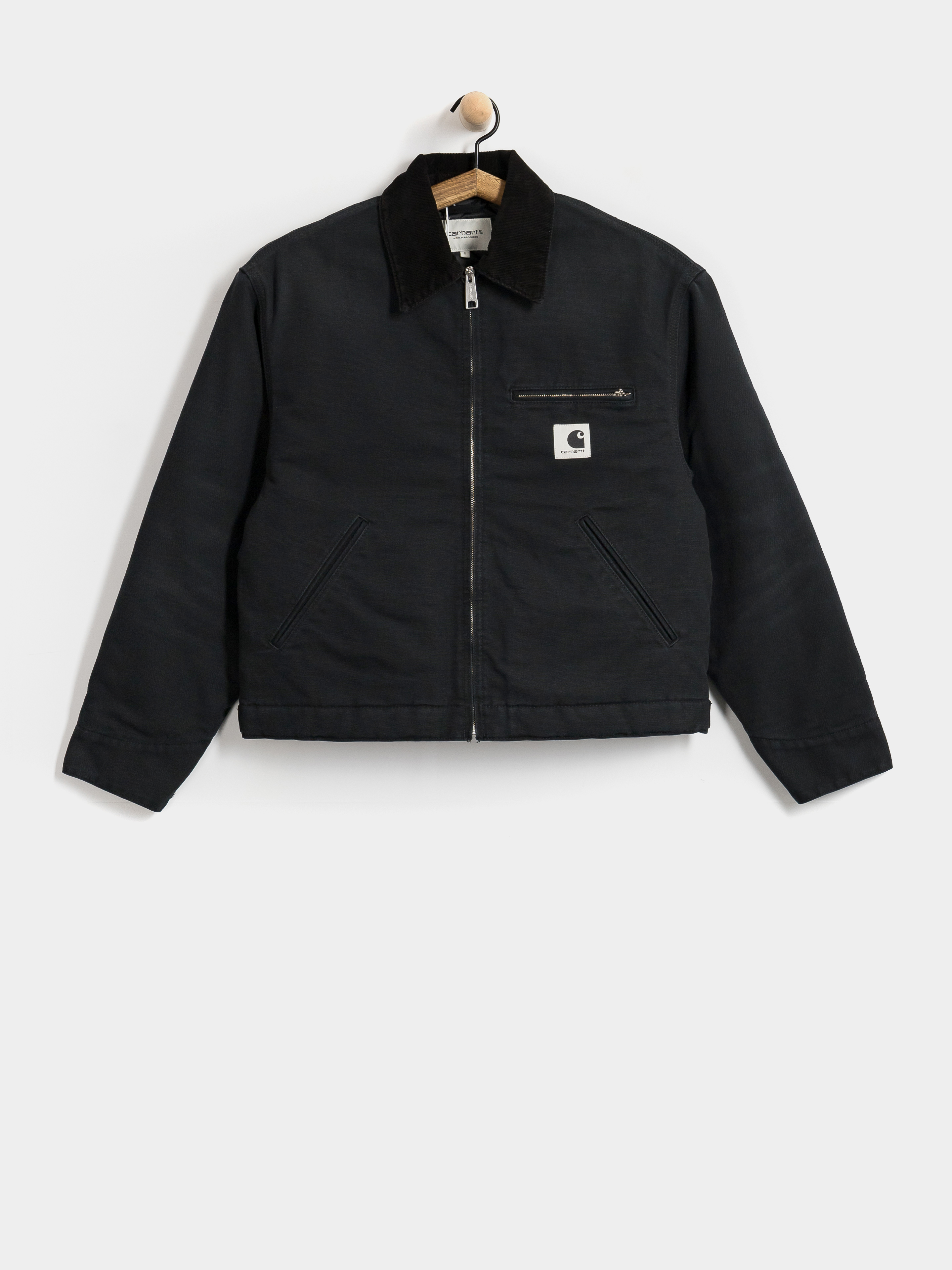 Bunda Carhartt WIP OG Detroit Wmn (black/black/stone canvas)