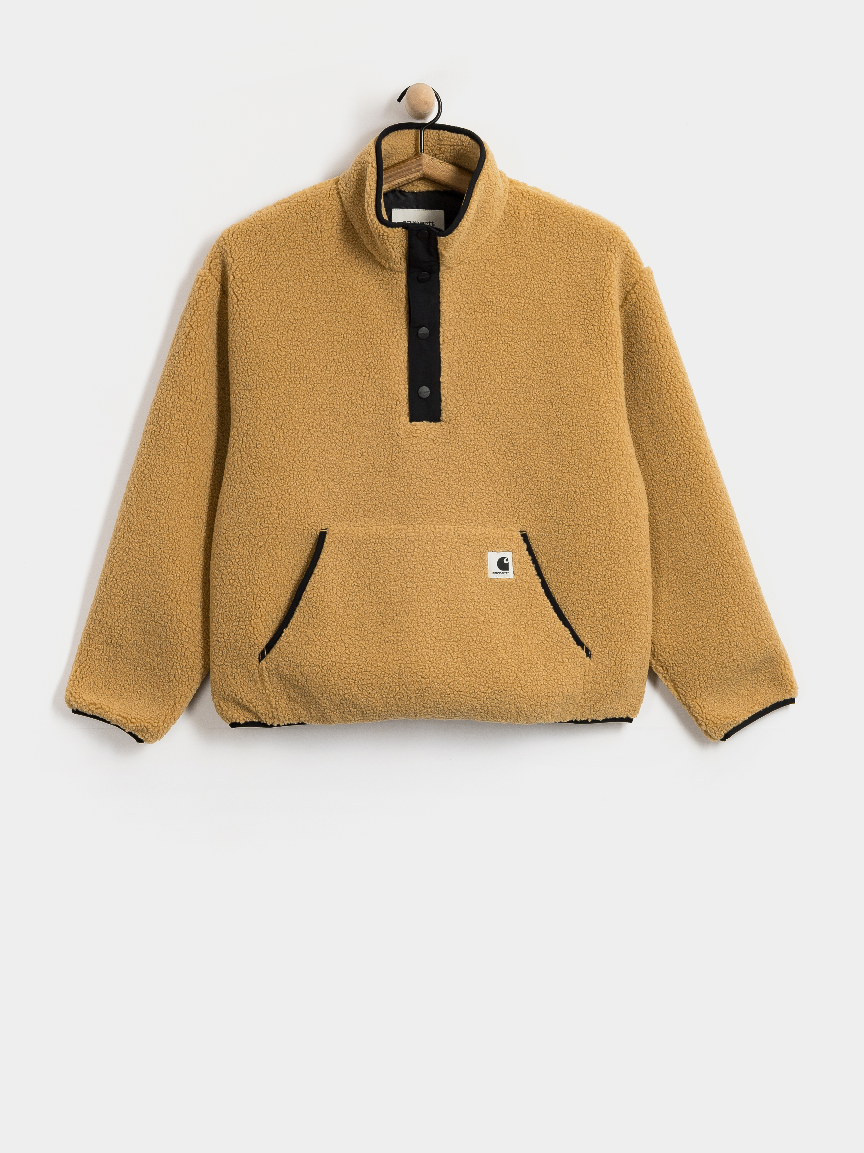 Fleecovu00e1 mikina Carhartt WIP Elliot Wmn (wip dusty h/black)