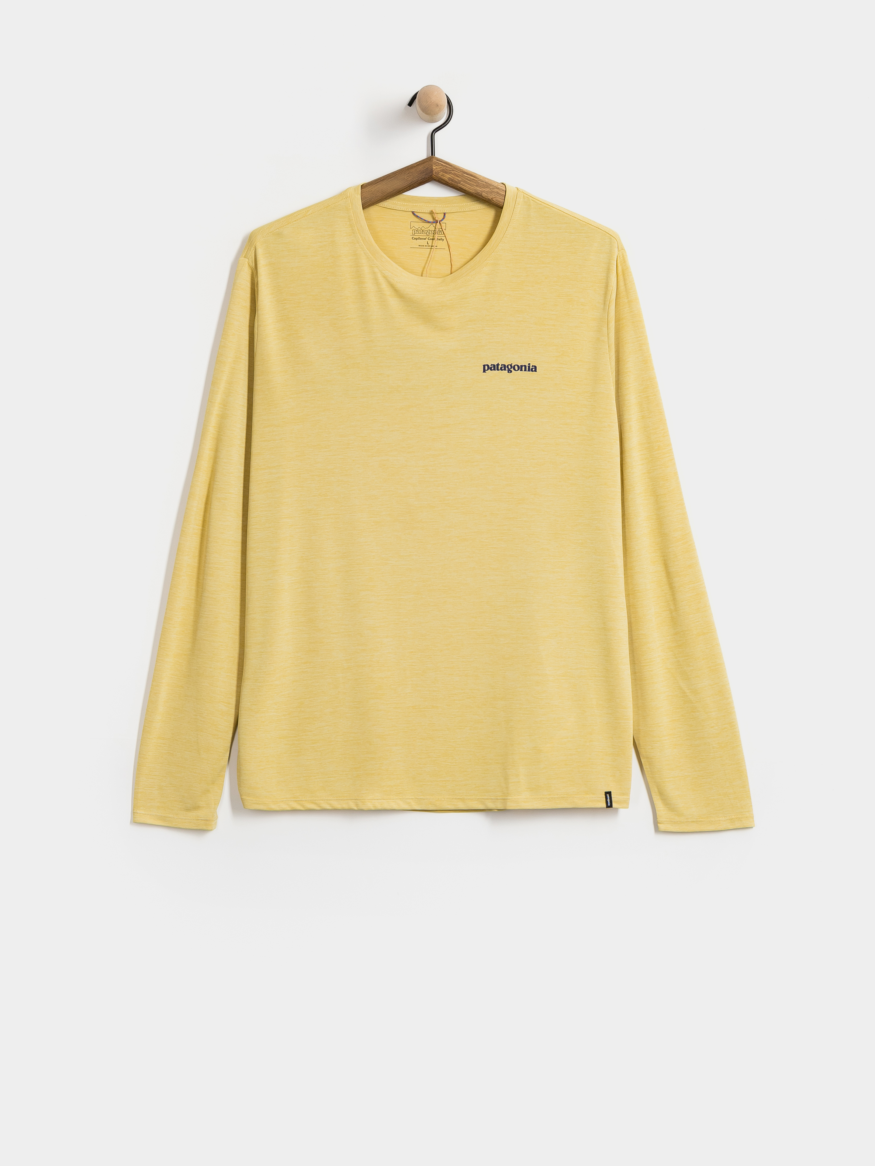 Triko Patagonia Cap Cool Daily Boardshort Logo (limestone yellow light limestone yellow x dye)