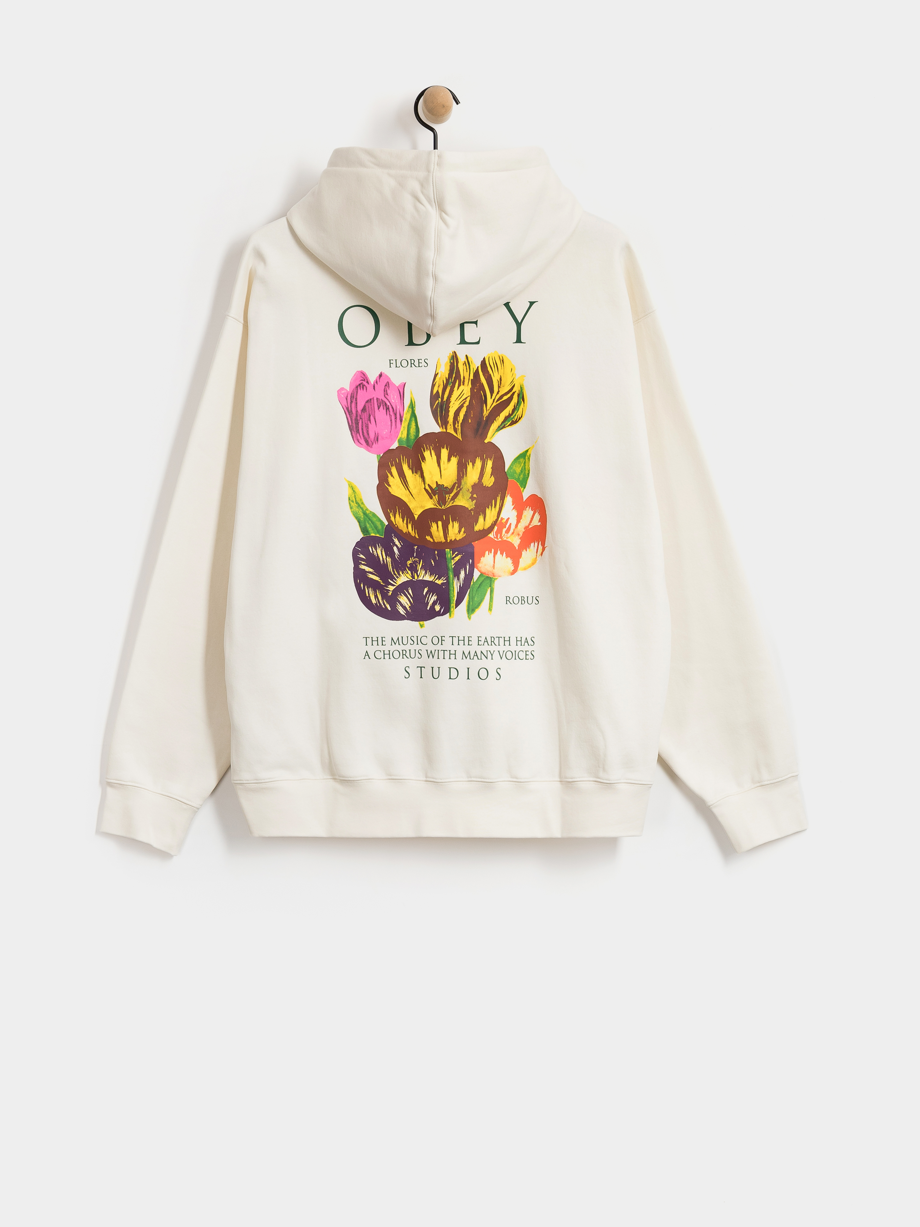 Mikina OBEY Flores Robus (unbleached)