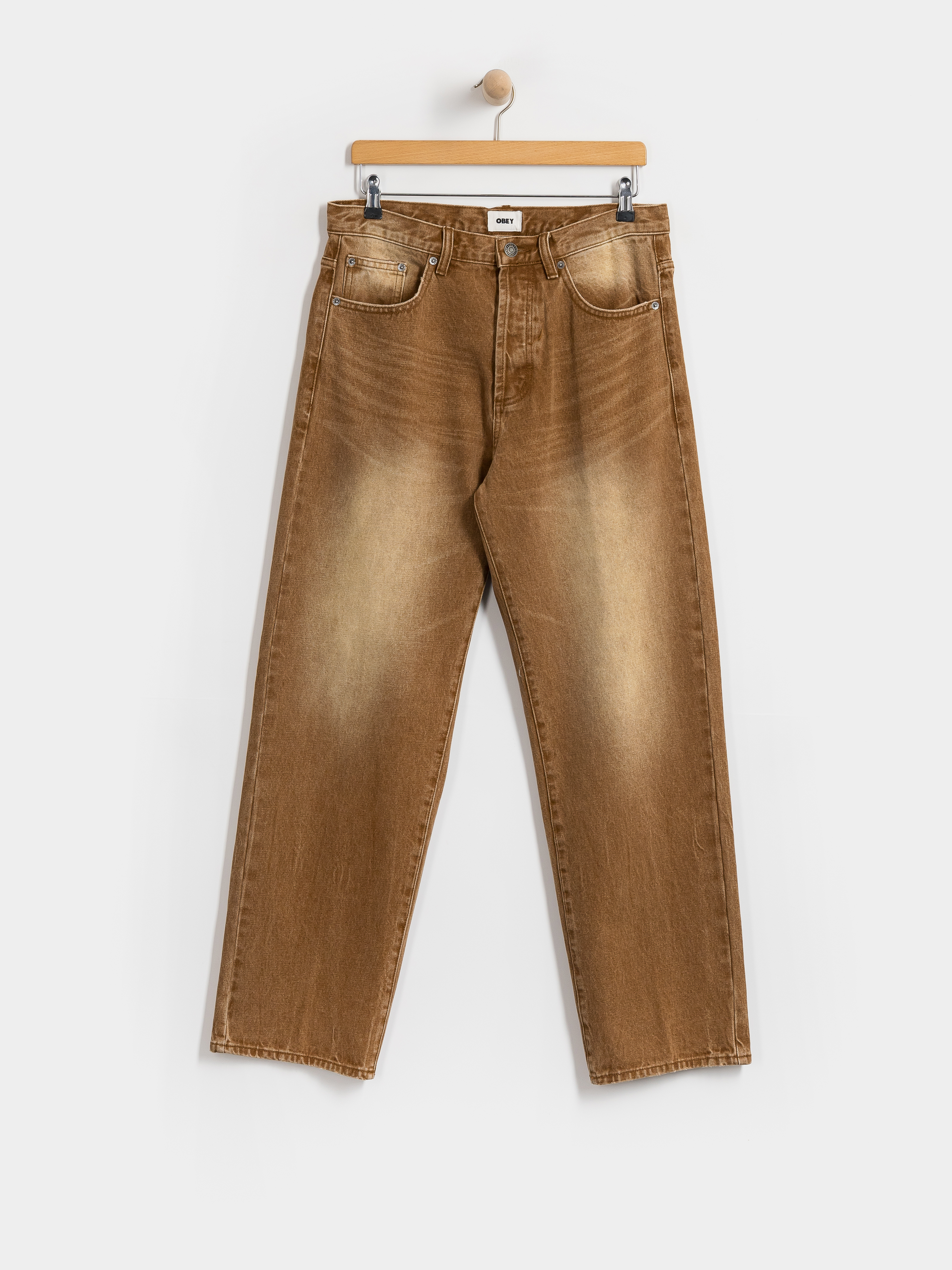 Kalhoty OBEY Boxcar Straight Denim