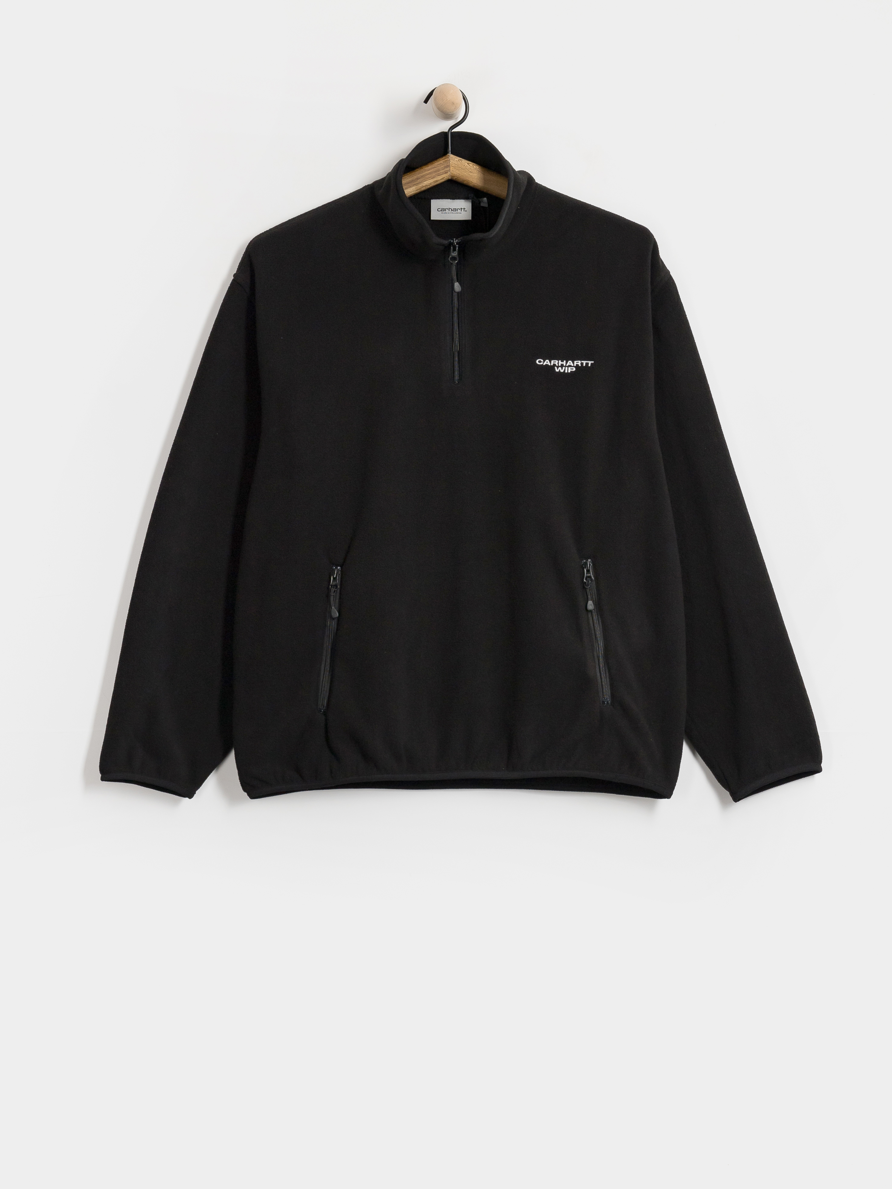Fleecová mikina Carhartt WIP Edmore Half Zip (black/white)