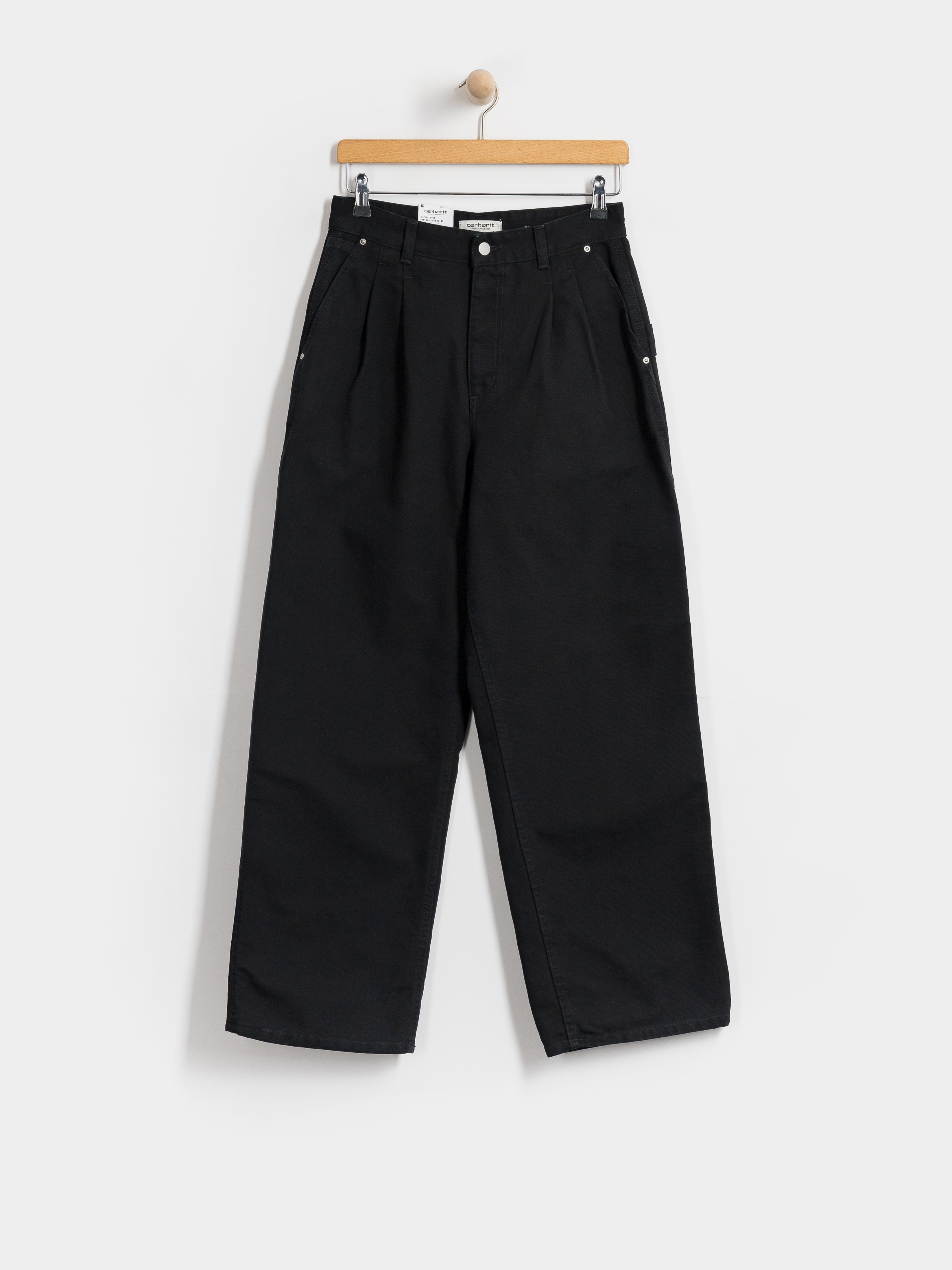 Kalhoty Carhartt WIP Billie Single Knee Wmn (black/stone washed)