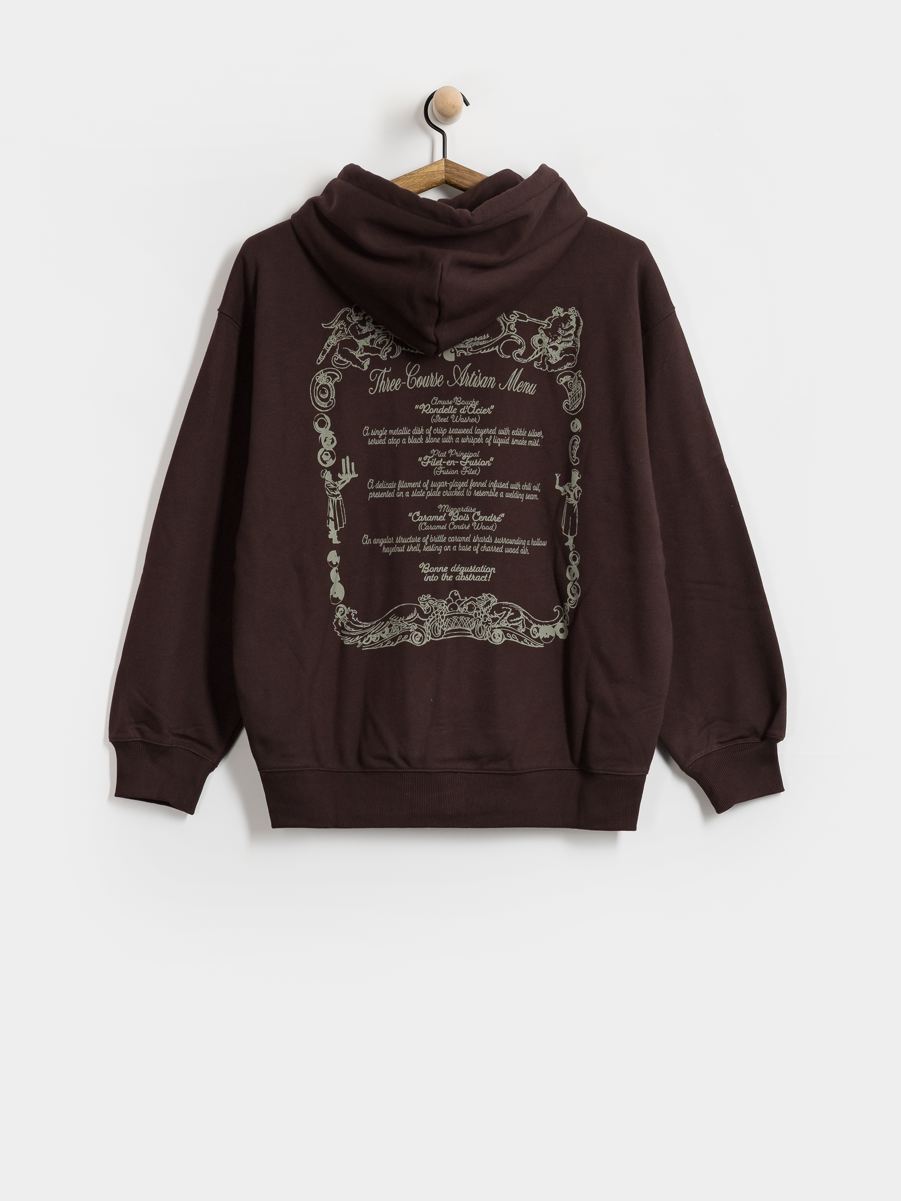 Mikina s kapucu00ed Carhartt WIP Chez WIP ZHD (palisander/grey)