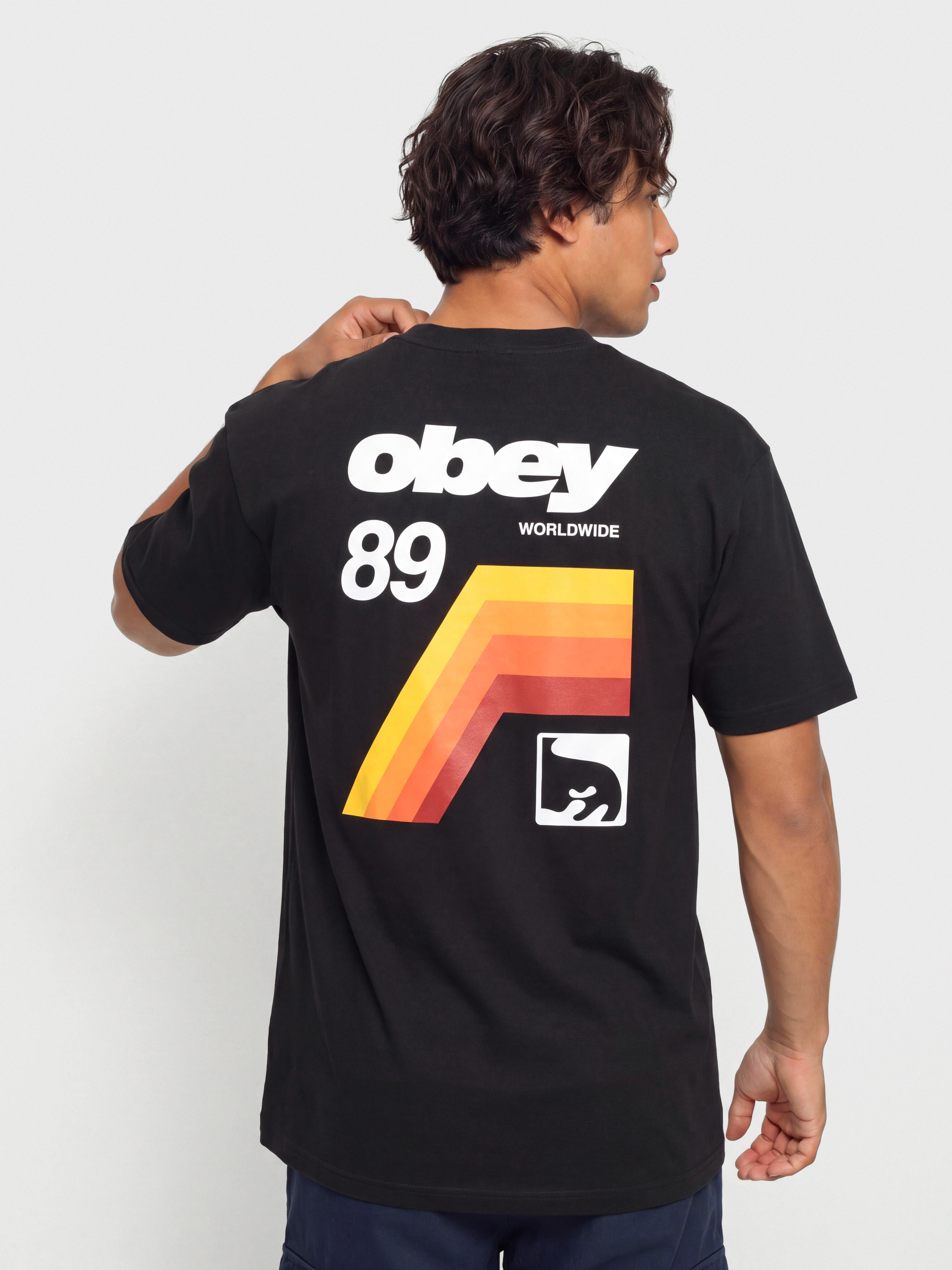Tričko OBEY Vhs (black)