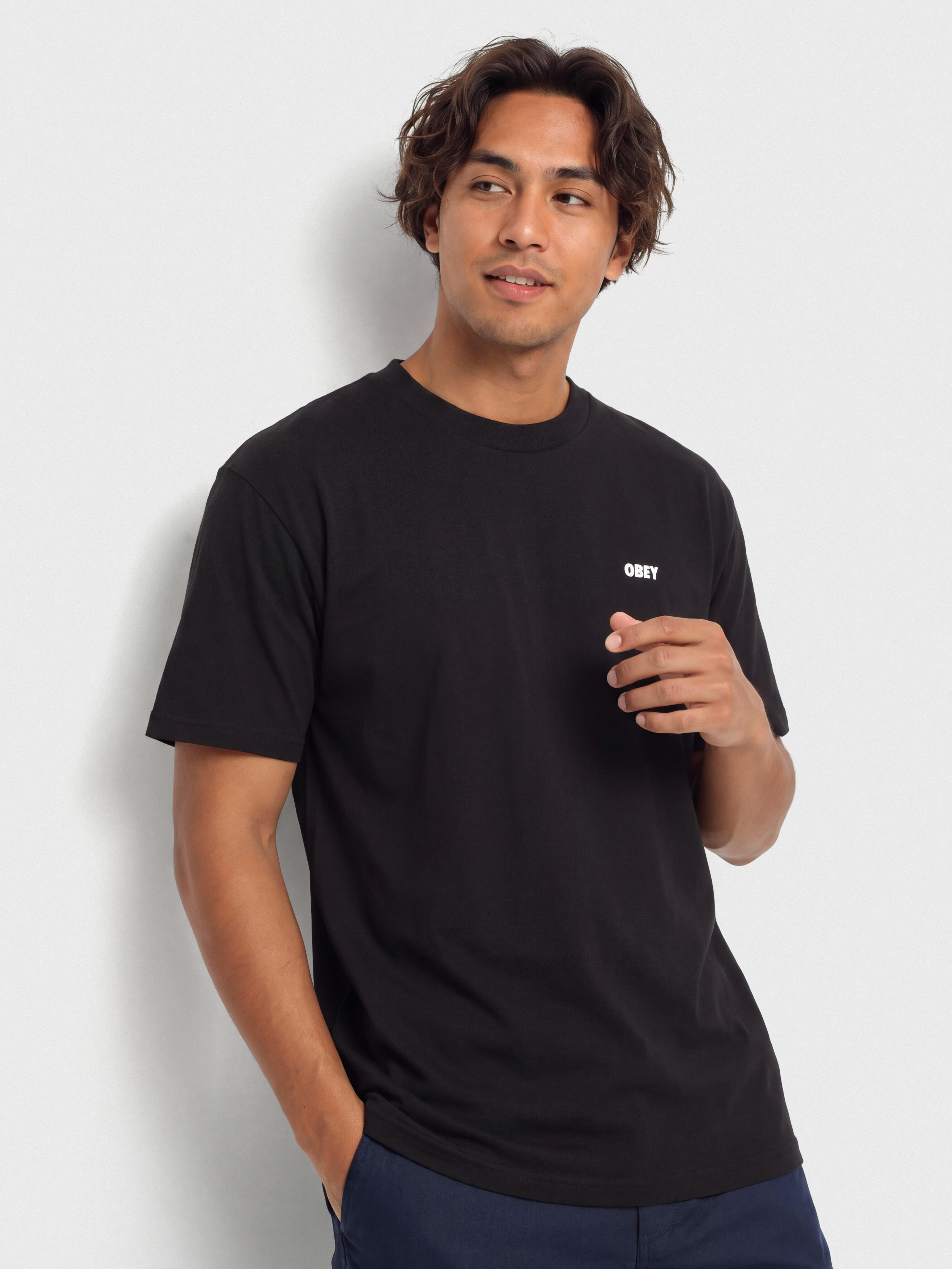 Tričko OBEY The Medium Is The Message (black)