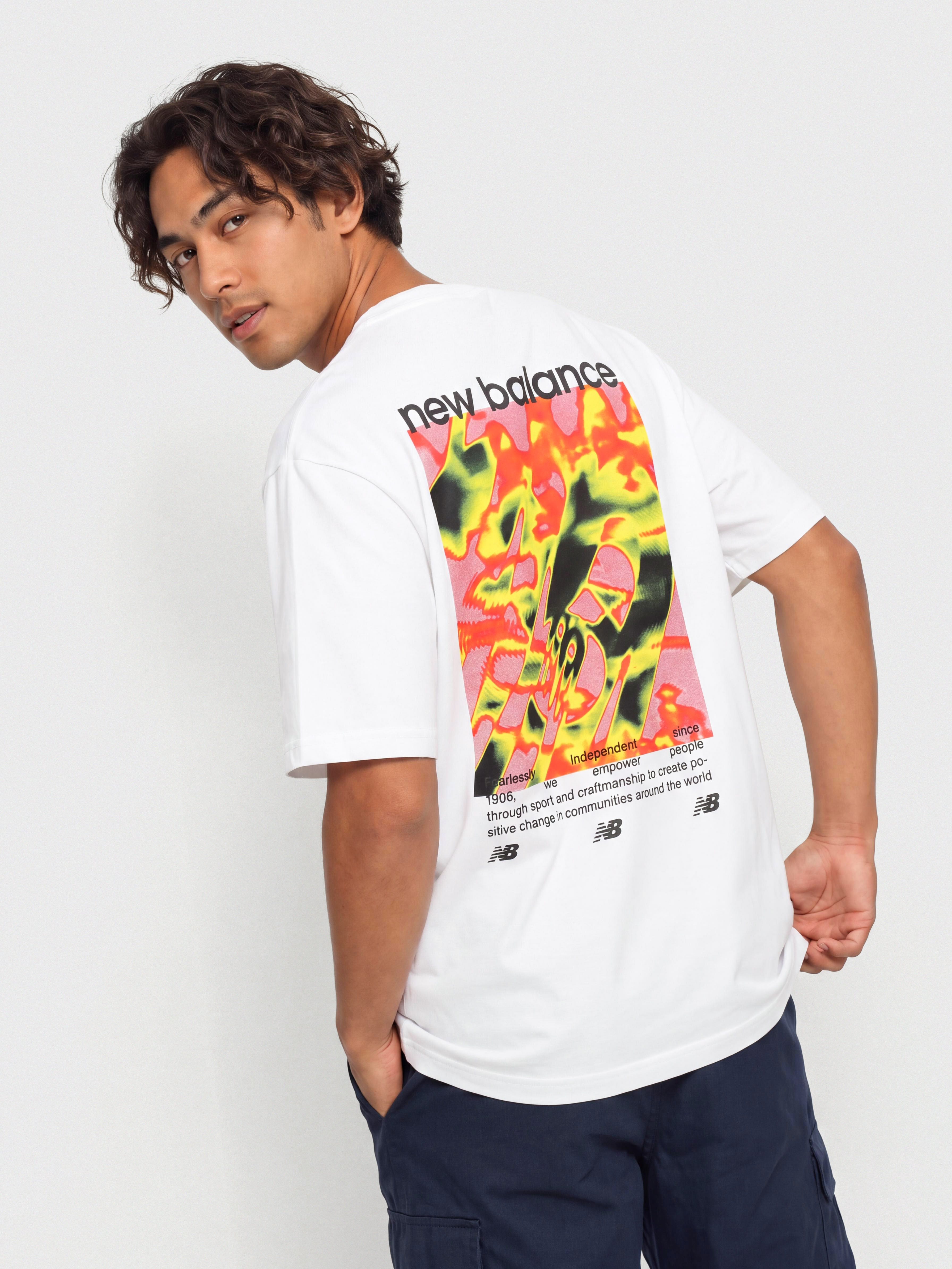 Tričko New Balance Heat Map Forward Thinker (white)