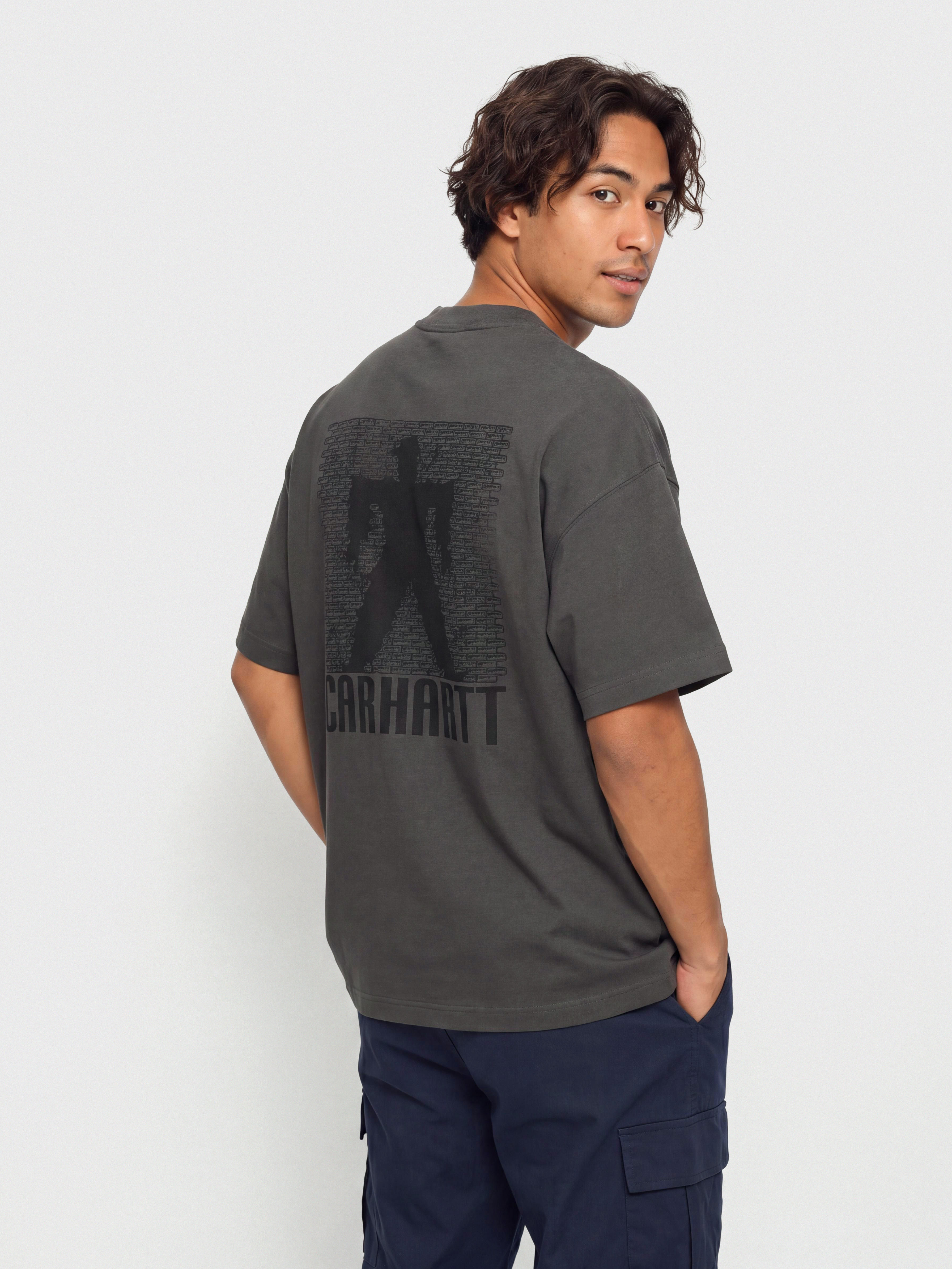 Tričko Carhartt WIP Bricky Man (soot/stone dyed)