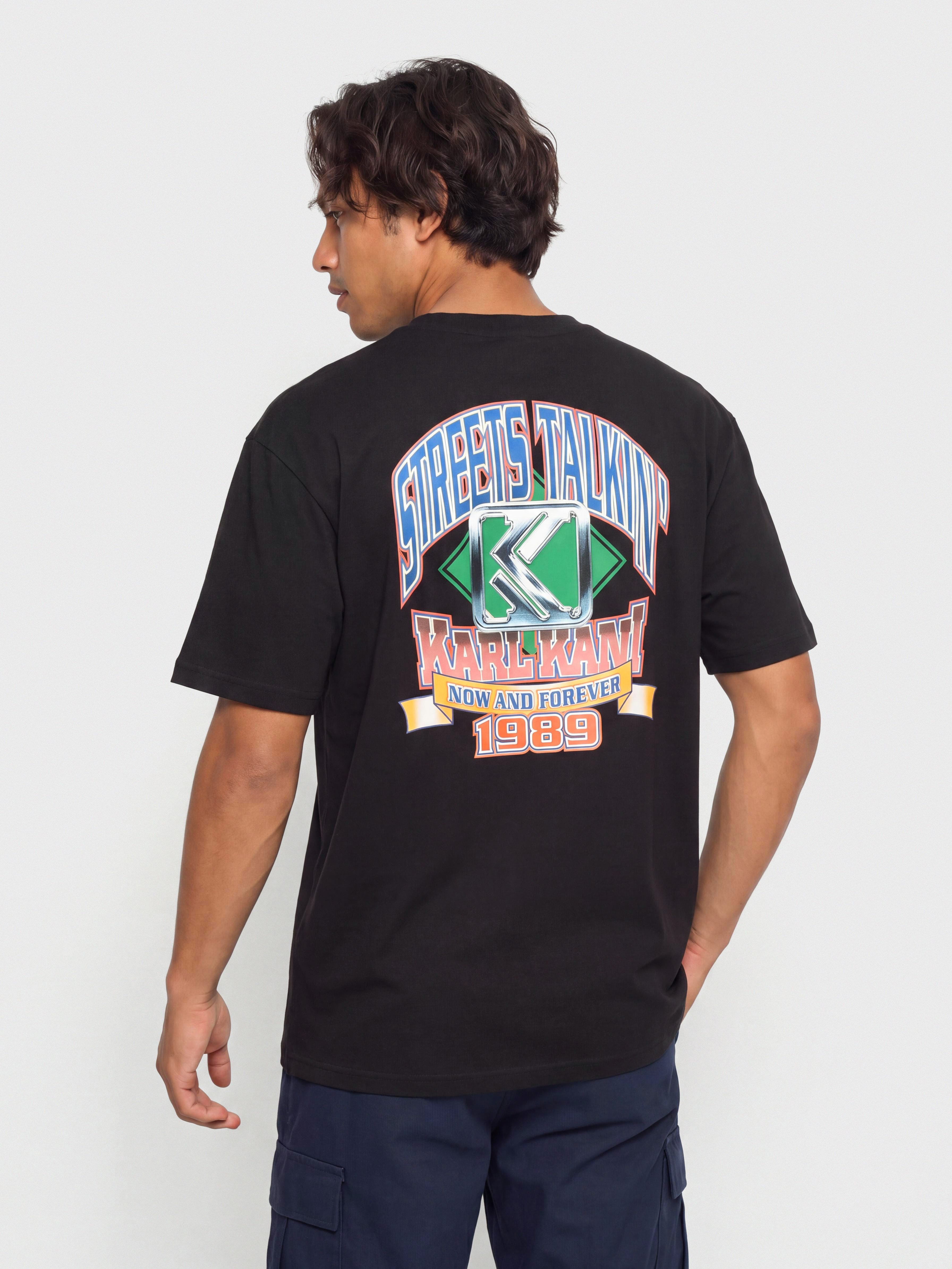 Tričko Karl Kani Baseball Oversized (black)