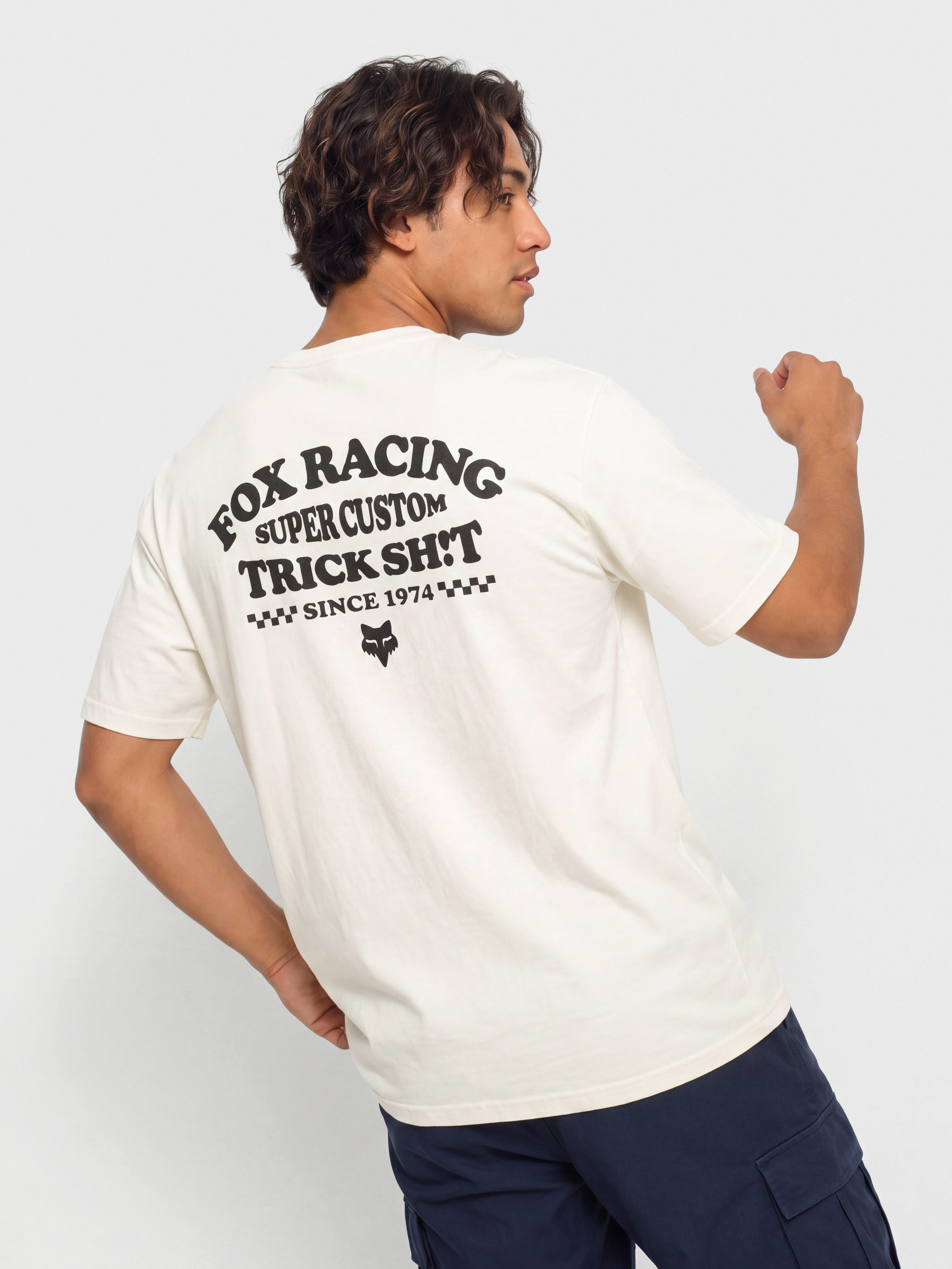 Tričko Fox Trick 195 (off white)
