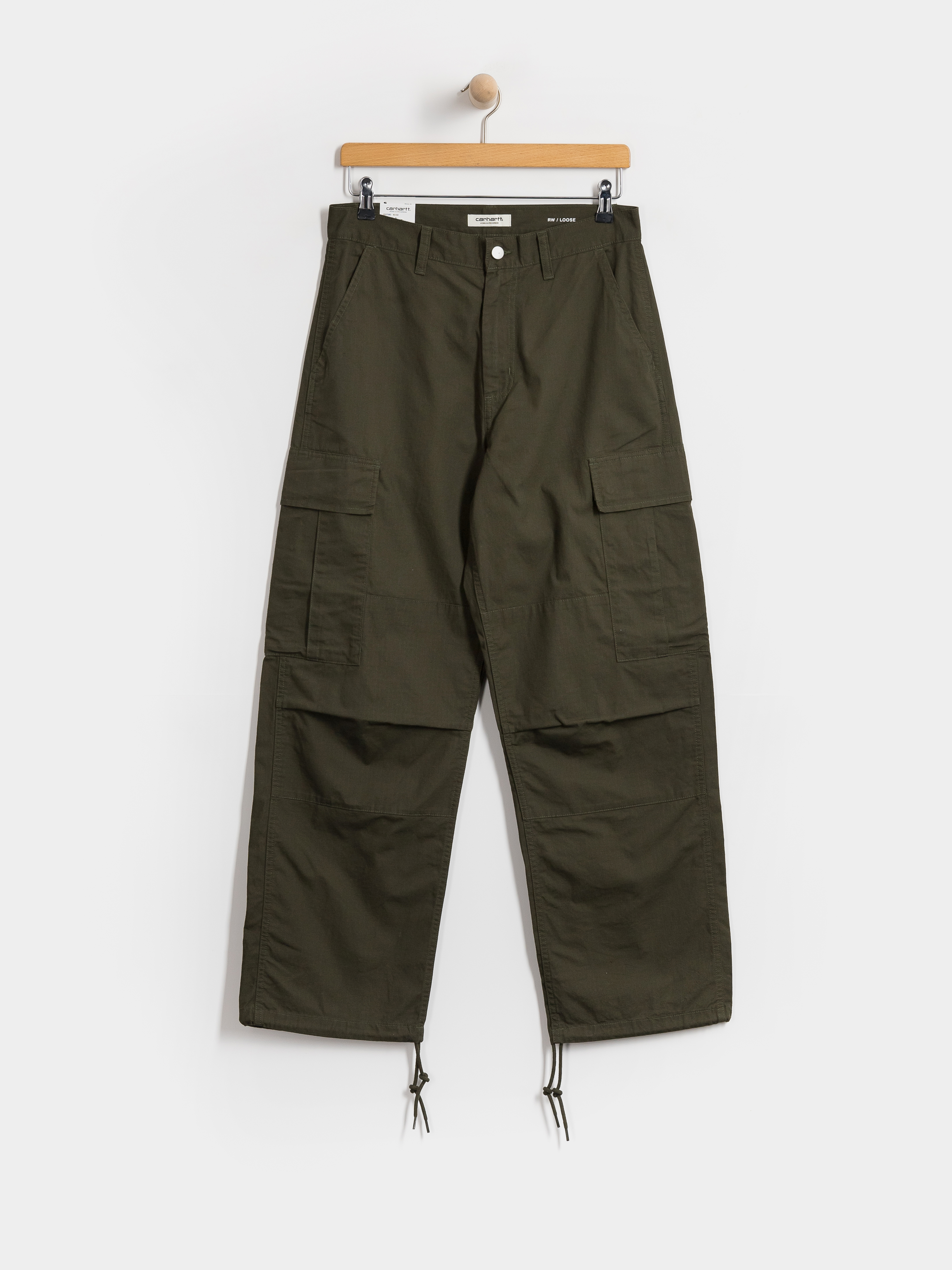 Kalhoty Carhartt WIP Brandon Cargo Wmn (cypress/rinsed)