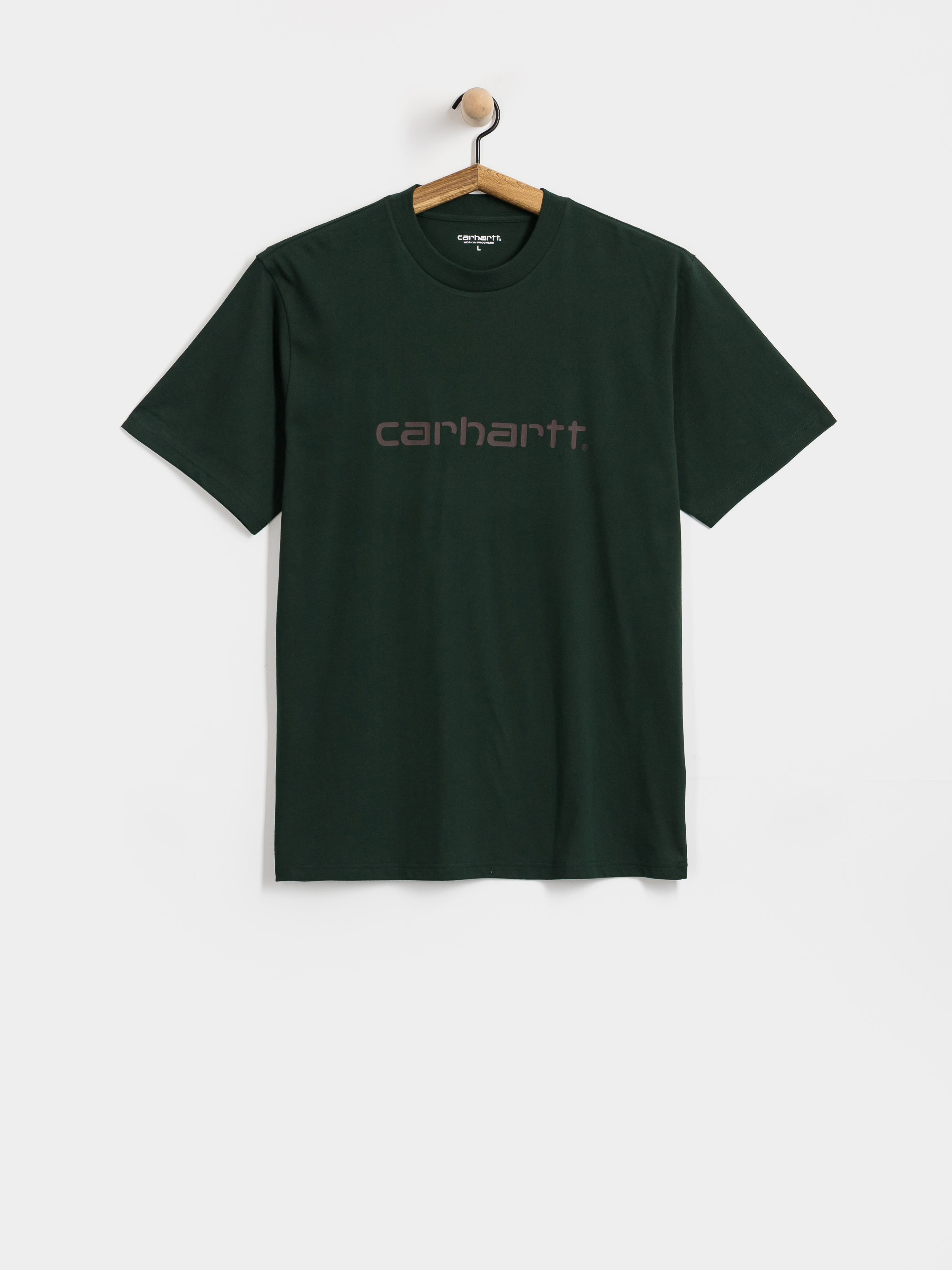 Tričko Carhartt WIP Script (dark scarab/palisander)